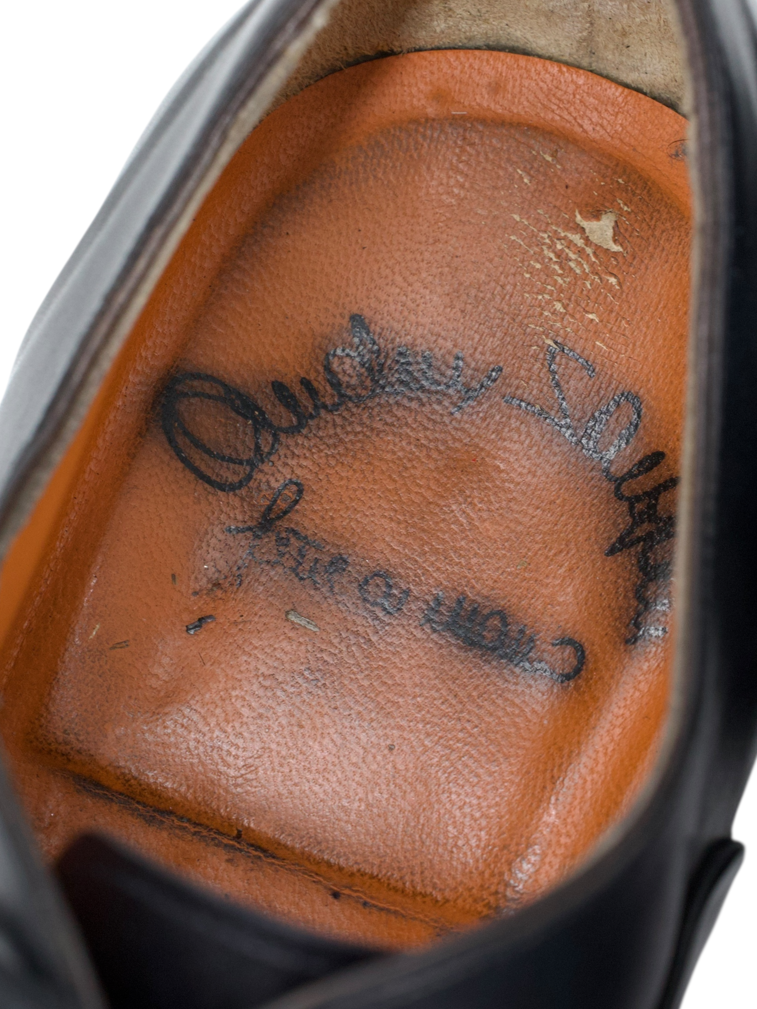 Santoni Black Handgrade Calfleather Captoe Oxford Lace-ups