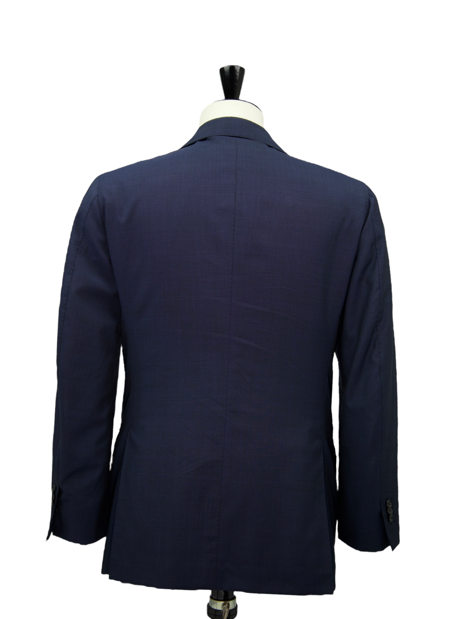 Cesare Attolini Blue Wool & Mohair Pinpoint Suit