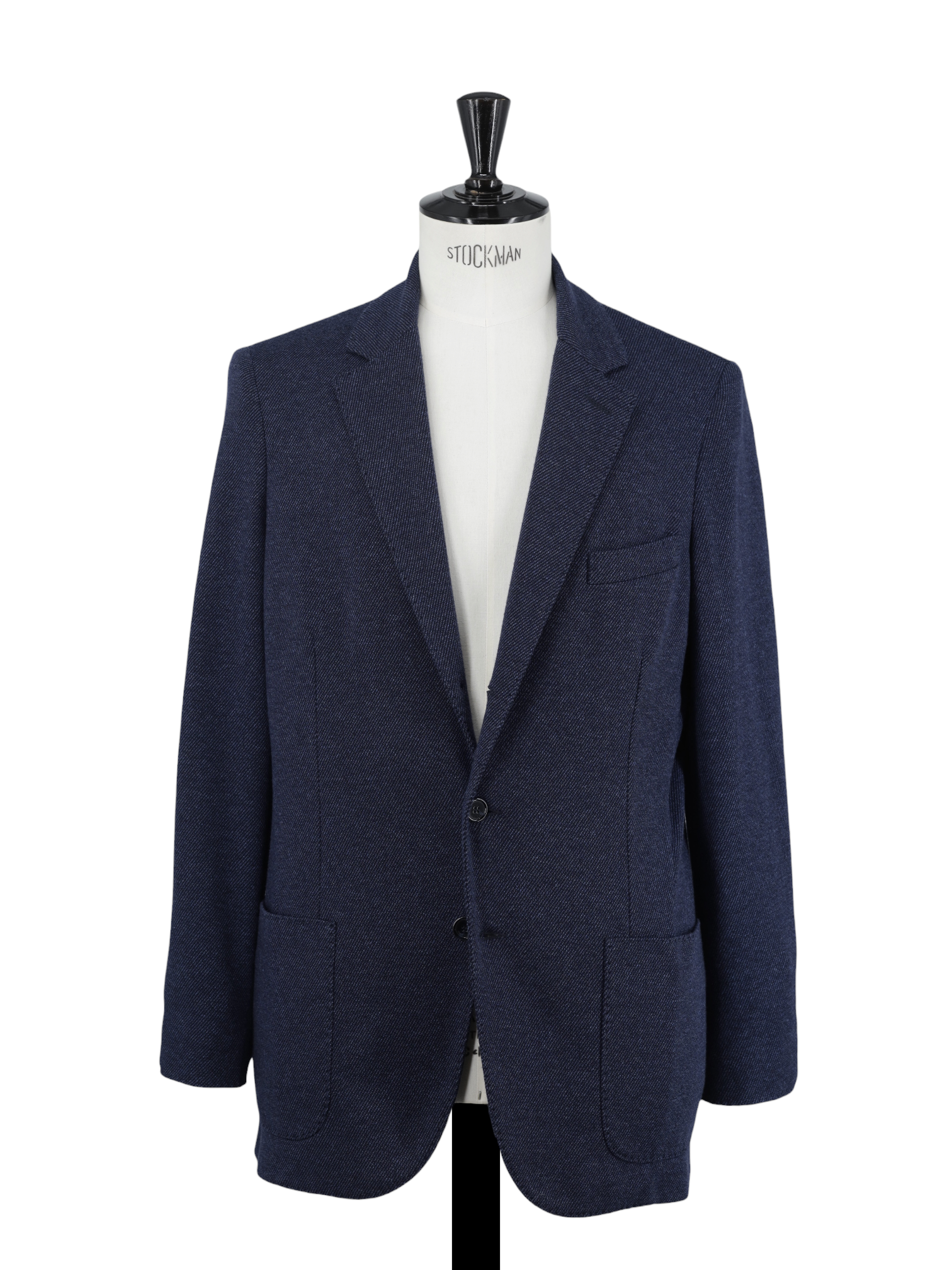 Mandelli Blue Wool & Cotton "Cotton-Way" Knitted Jacket