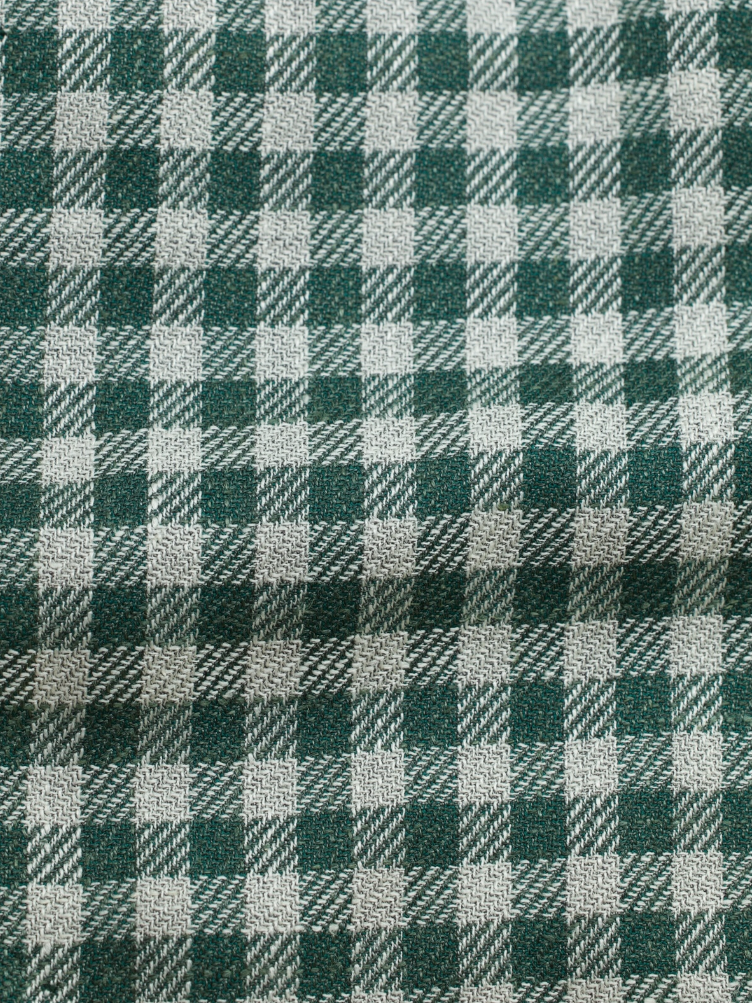 Cesare Attolini Green Wool, Silk & Linen Gingham-Check Jacket