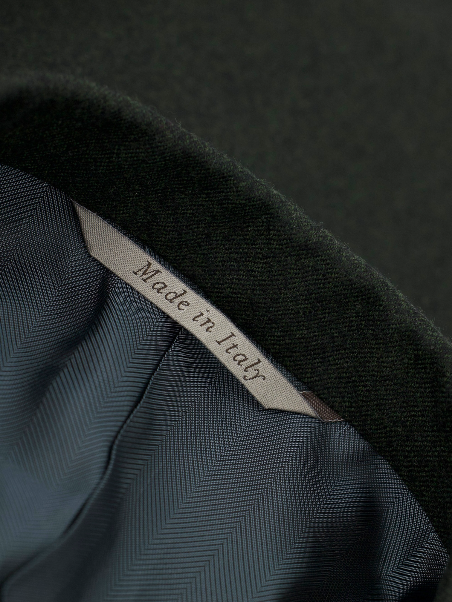 Canali Forest Green Wool-Flannel Winter Suit