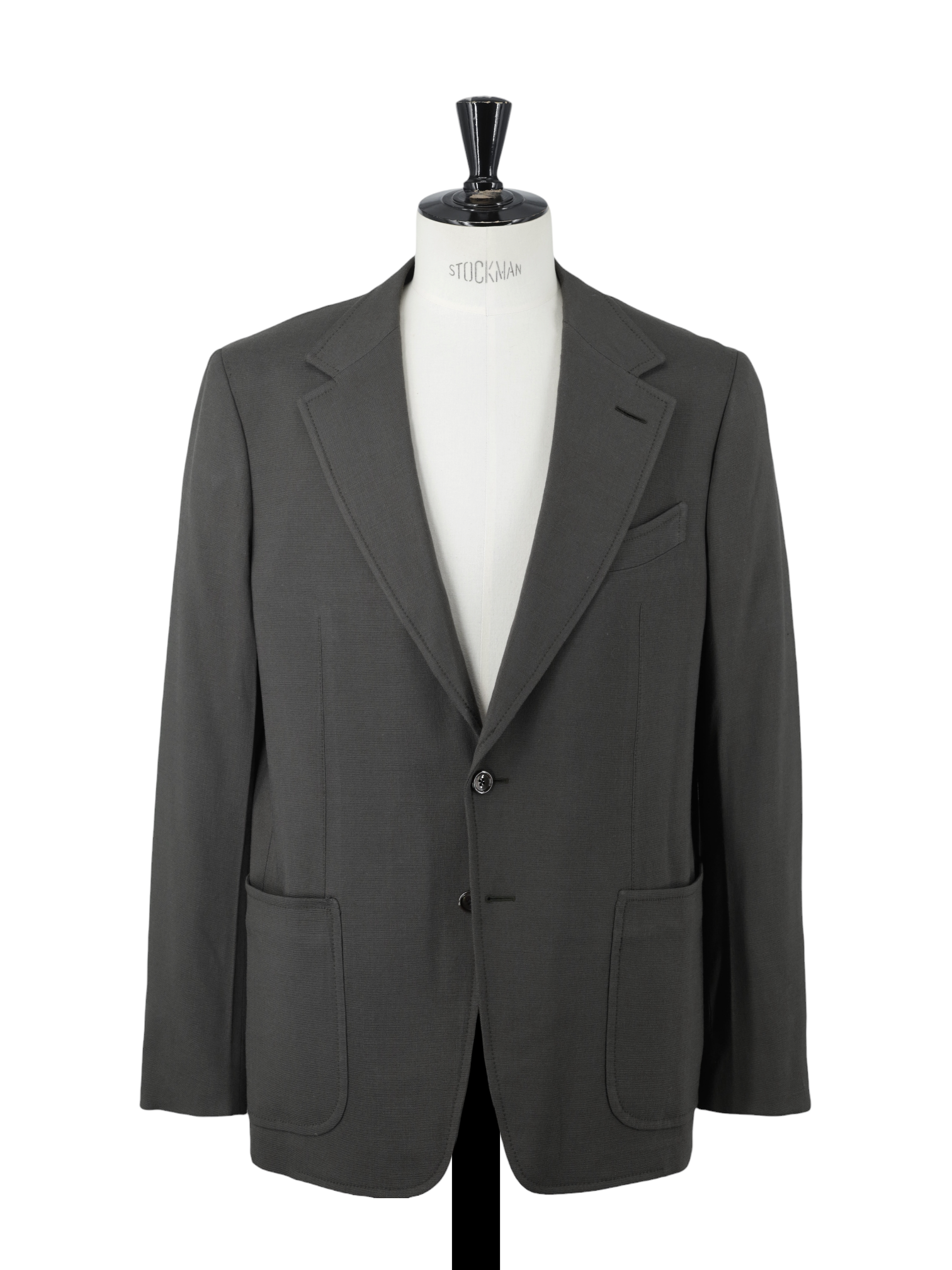 Tom Ford Taupe Green Unlined Viscose-Blend Shelton Jacket