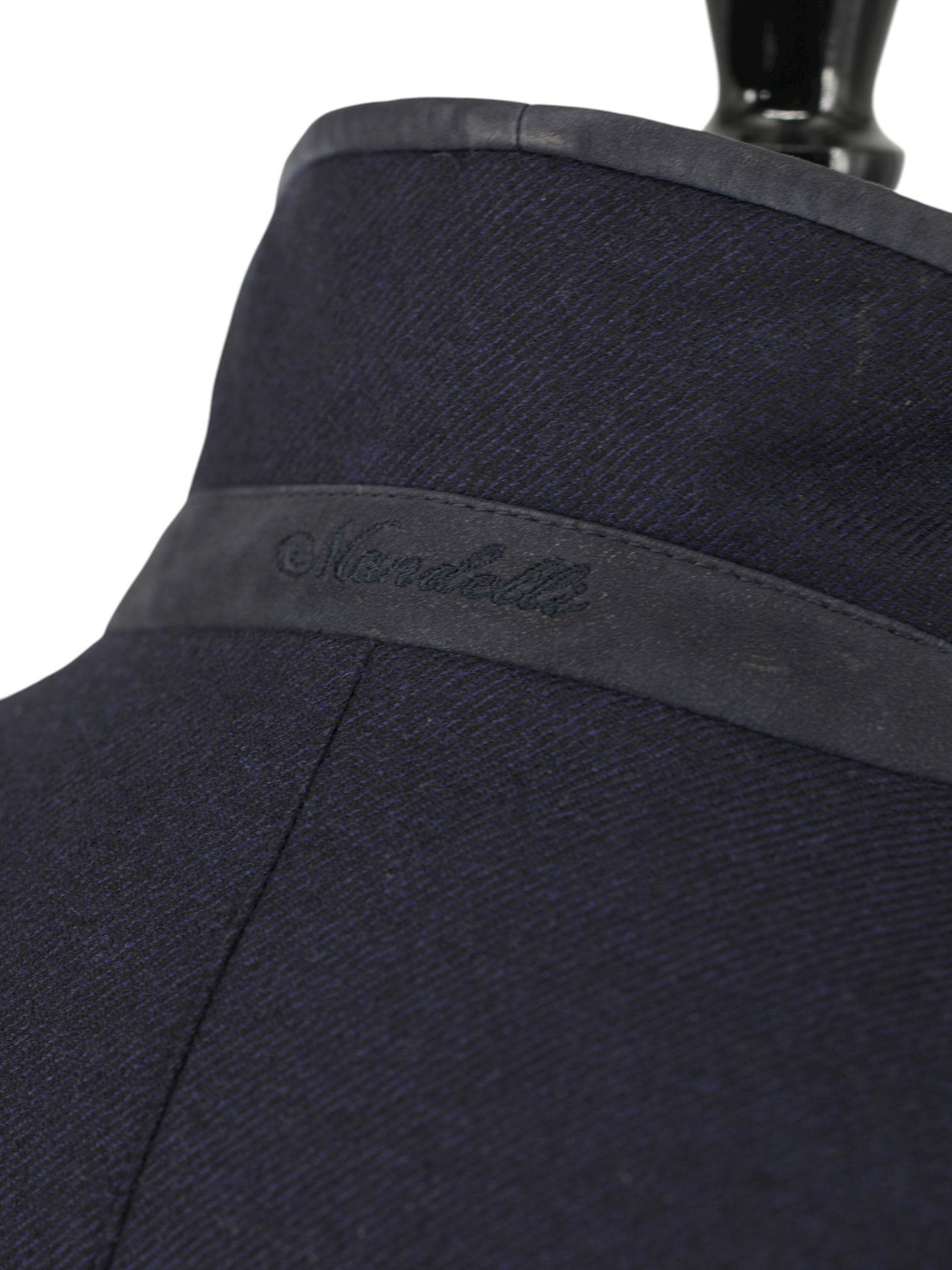 Mandelli Navy Storm System & Rabbit-Fur Lining Overcoat