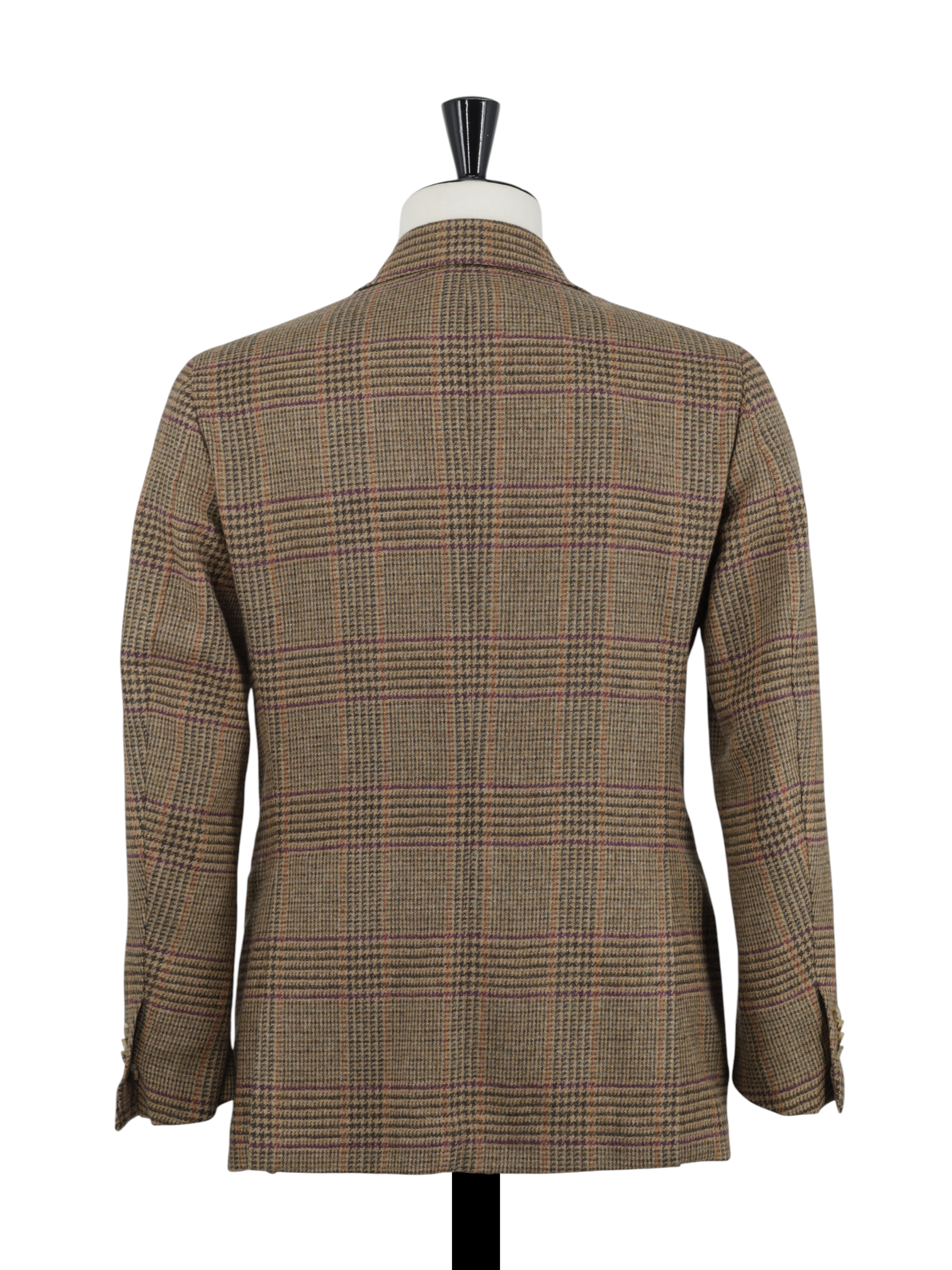 Stile Latino Brown & Multicolor Prince of Wales Goodwood-Style Tweed Jacket