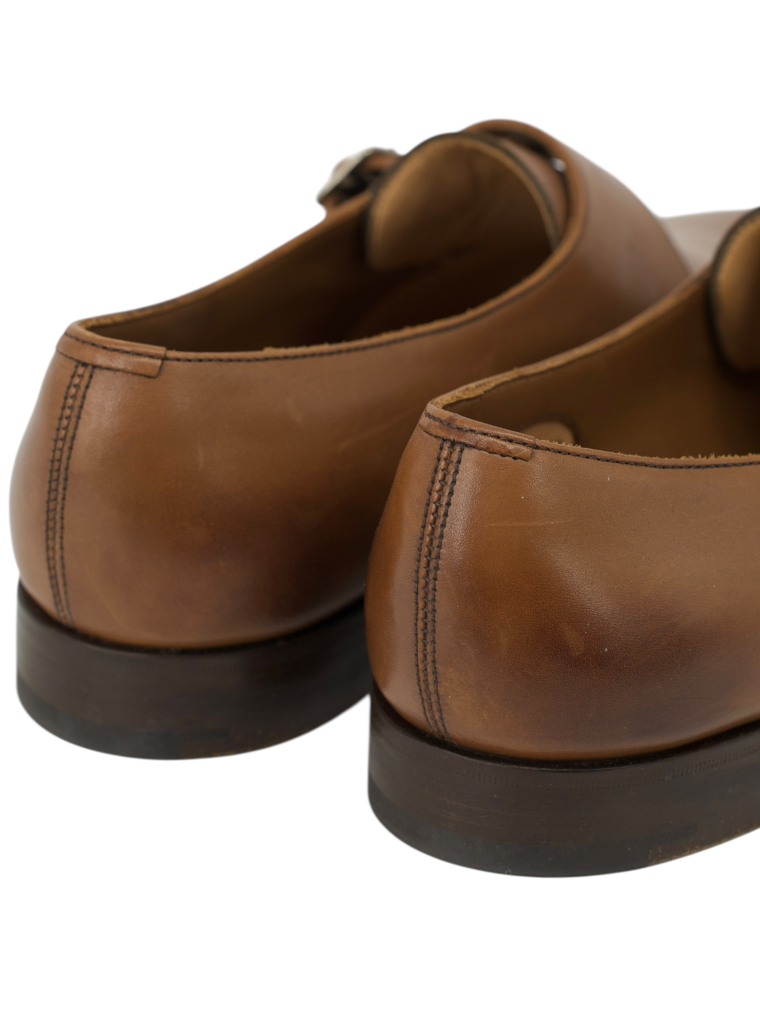 Edward Green Cognac Brown Ealing Calfleather Single Monk Shoes