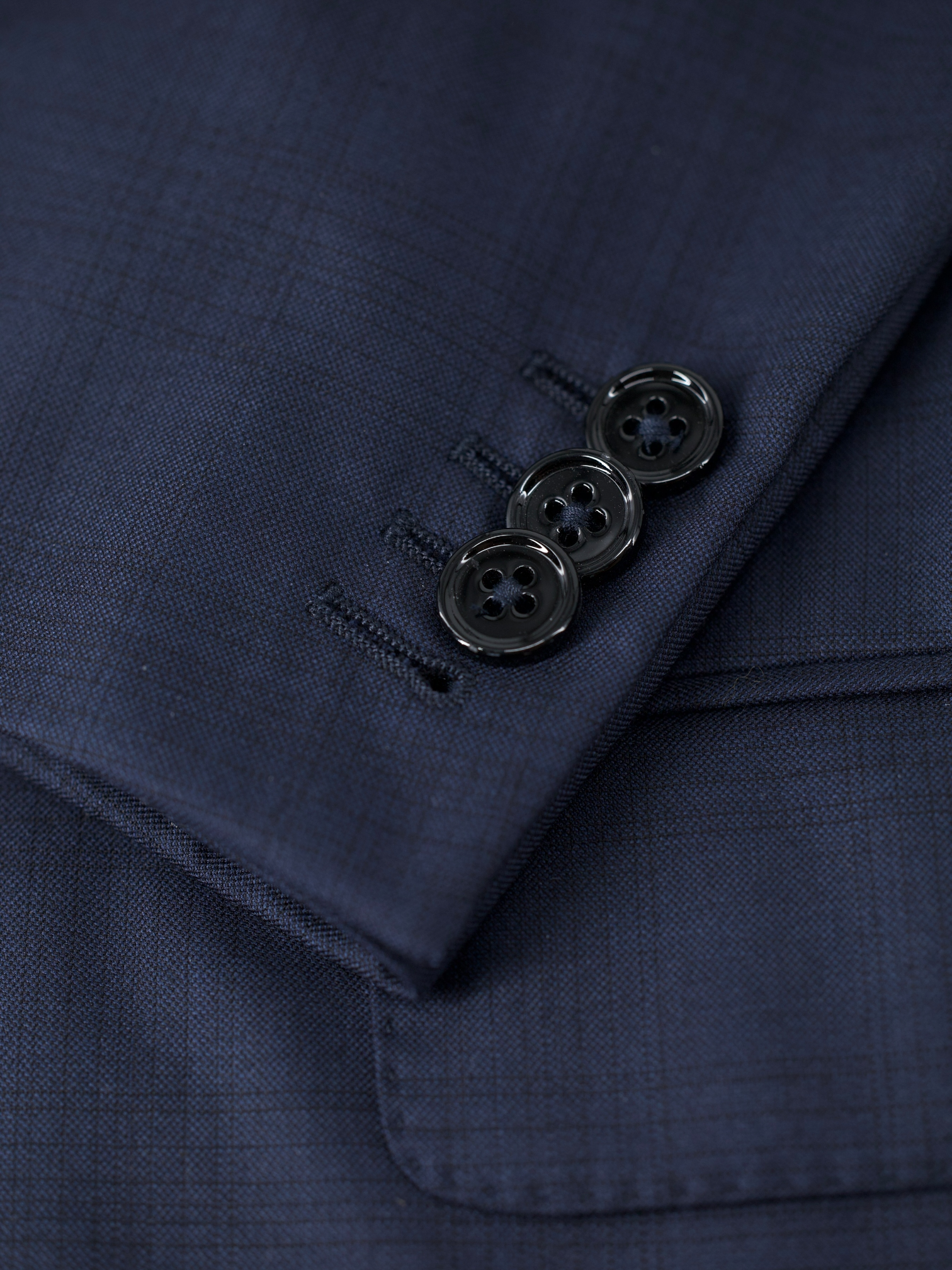 Ermenegildo Zegna Navy 12milmil12 Shadow-Check Milano Suit