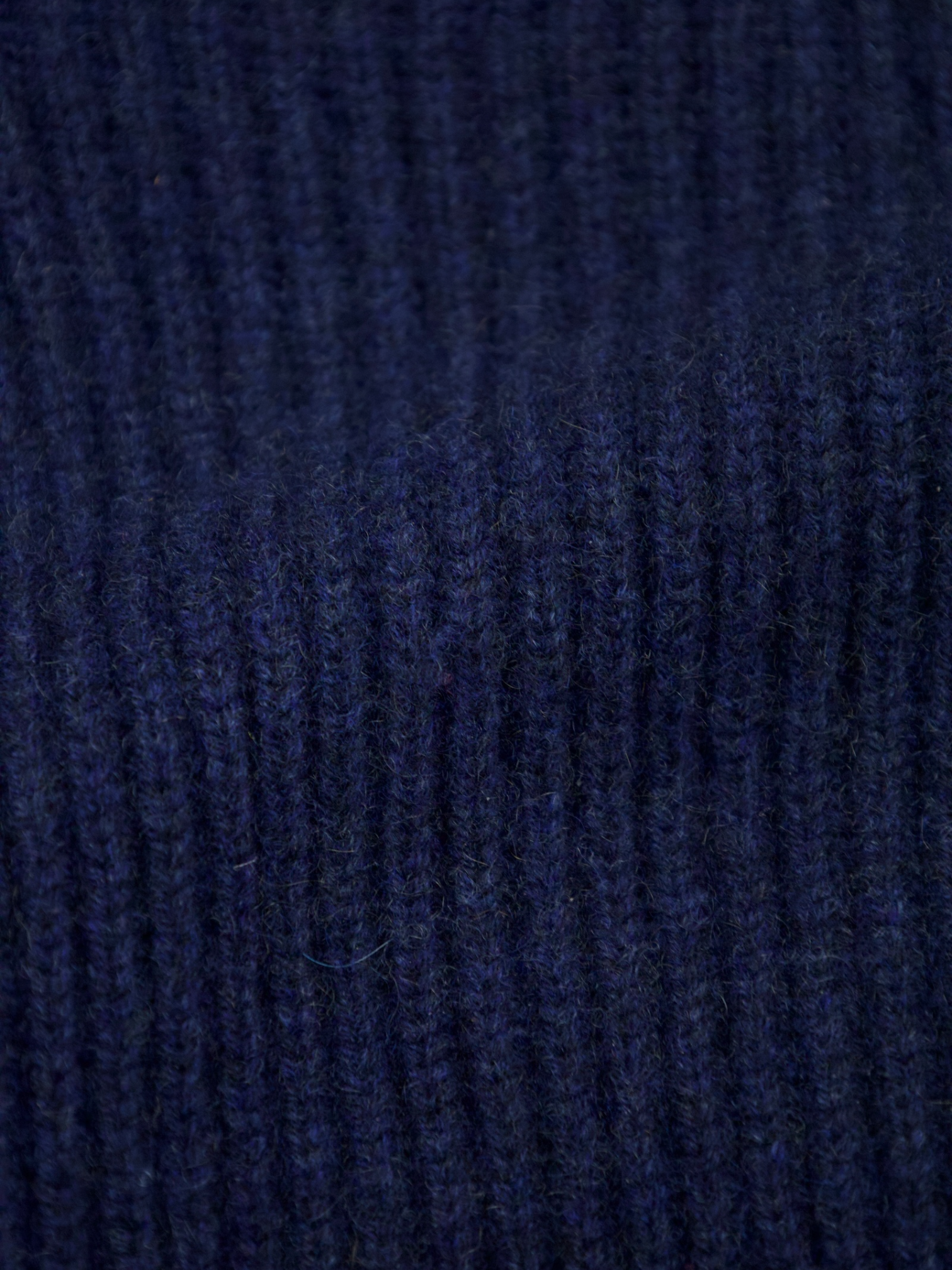 Doriani Cashmere Navy Rib-Knitted Cashmere Hooded Sweater