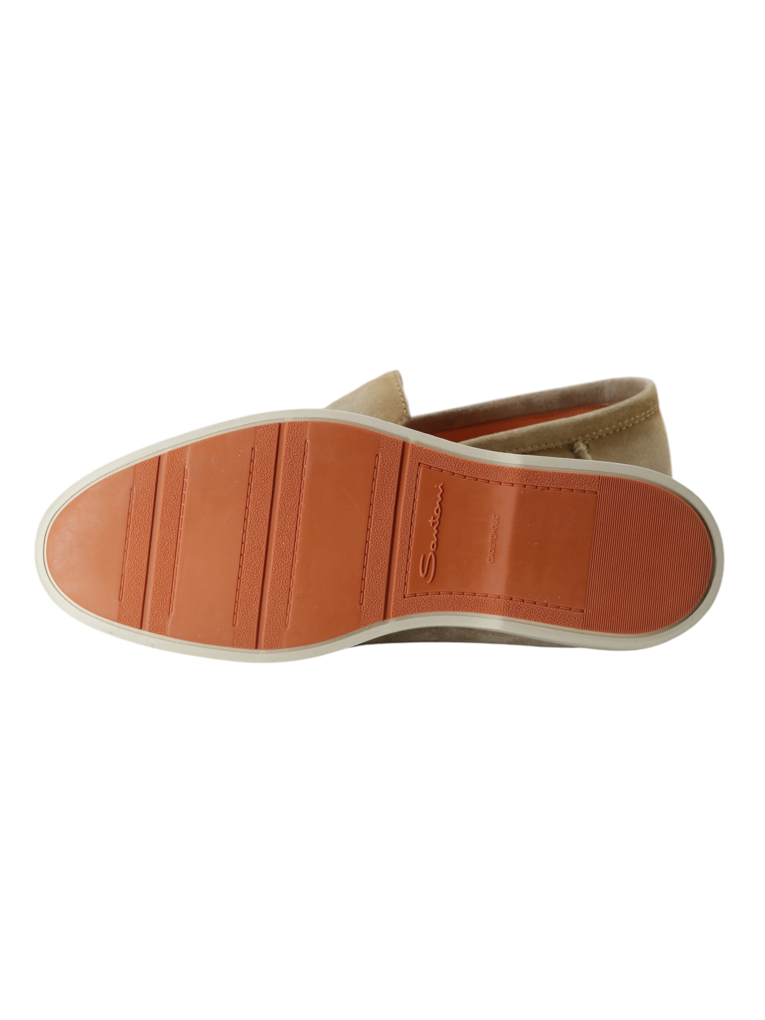 Santoni Beige Suede Botanist Summer Loafer
