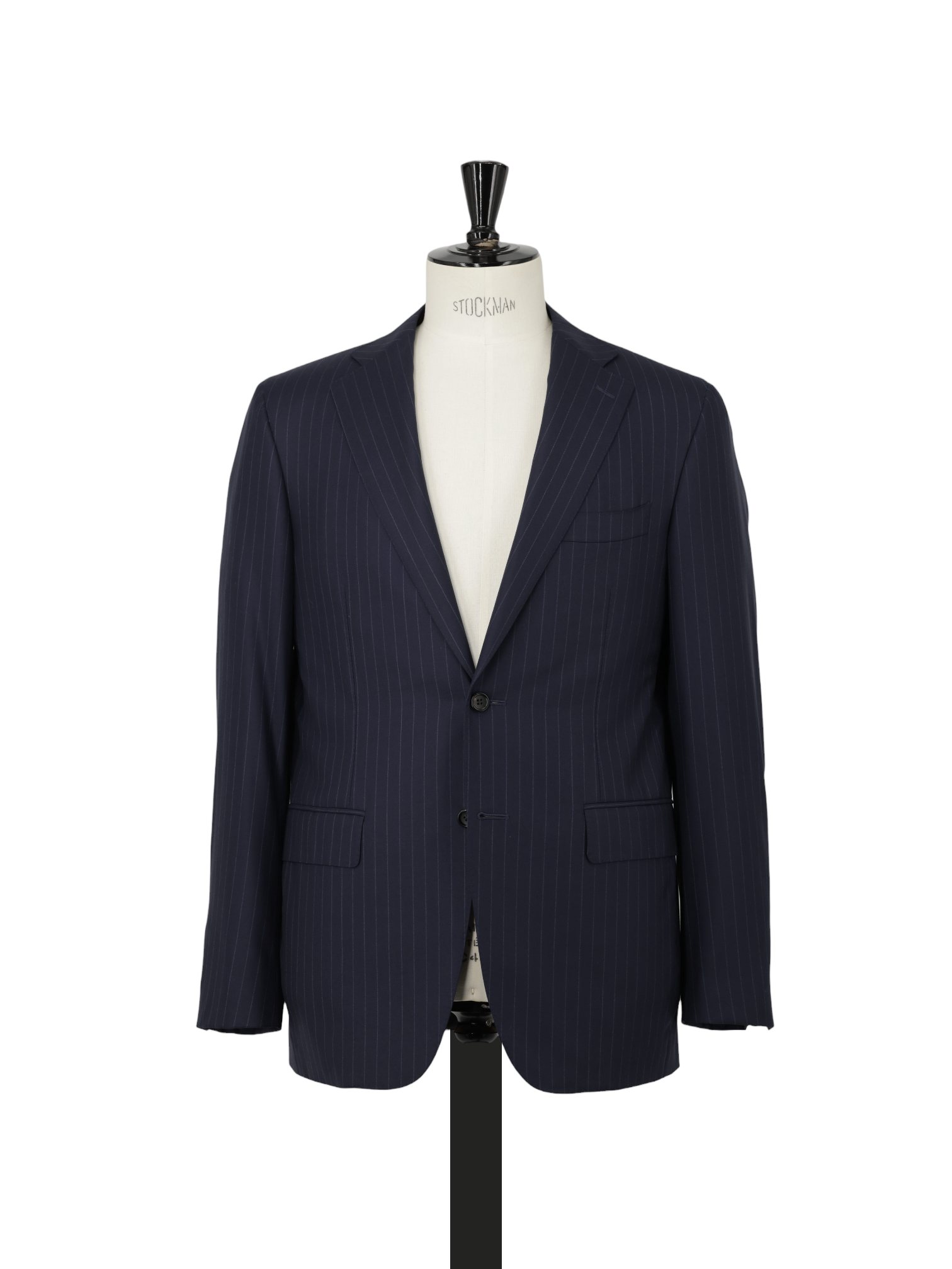 Canali Dark Blue Super 160's Pinstripe Wallstreet Suit