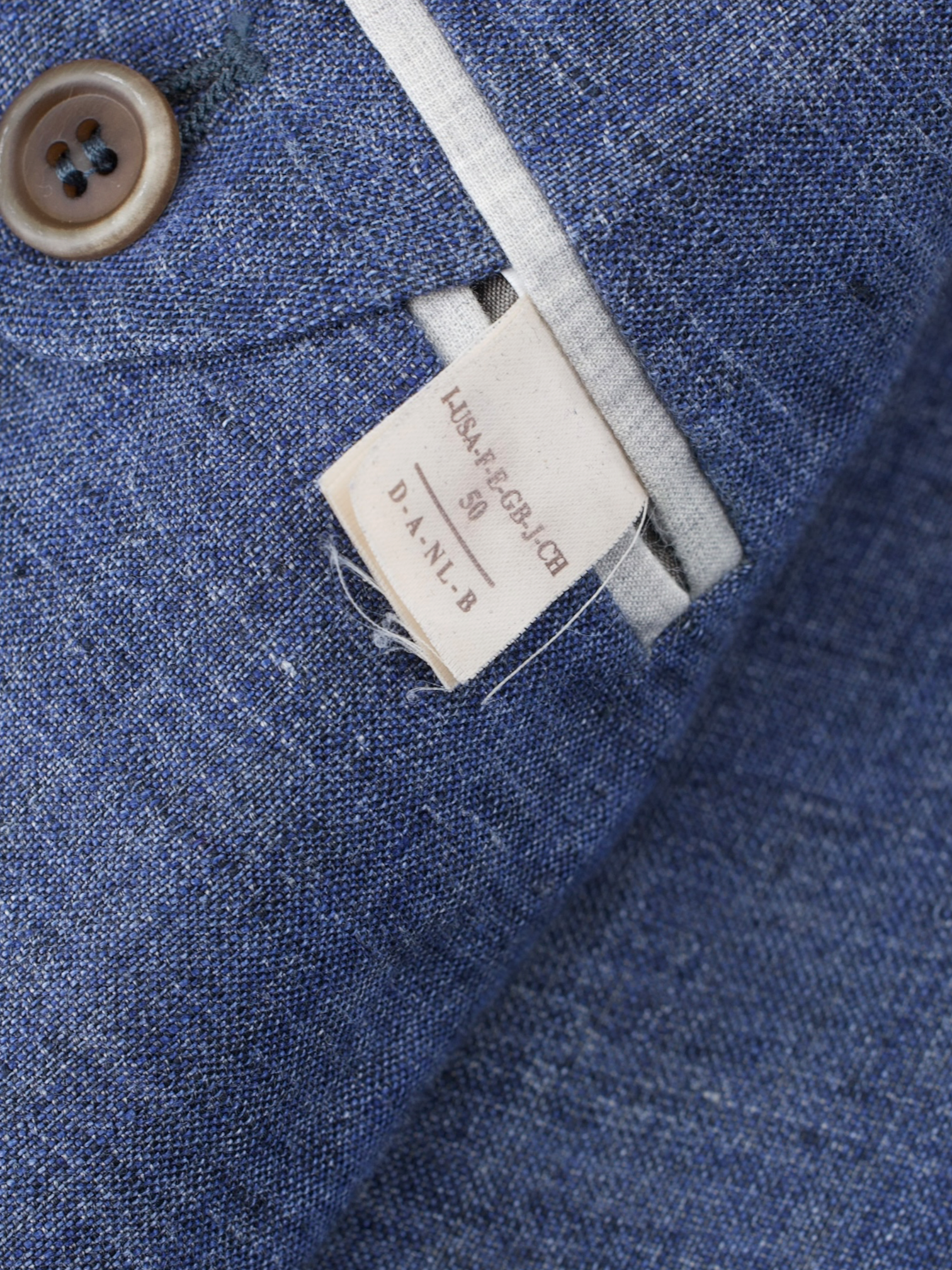 Brunello Cucinelli Light Blue Double-Breasted Pure Linen Summer Jacket