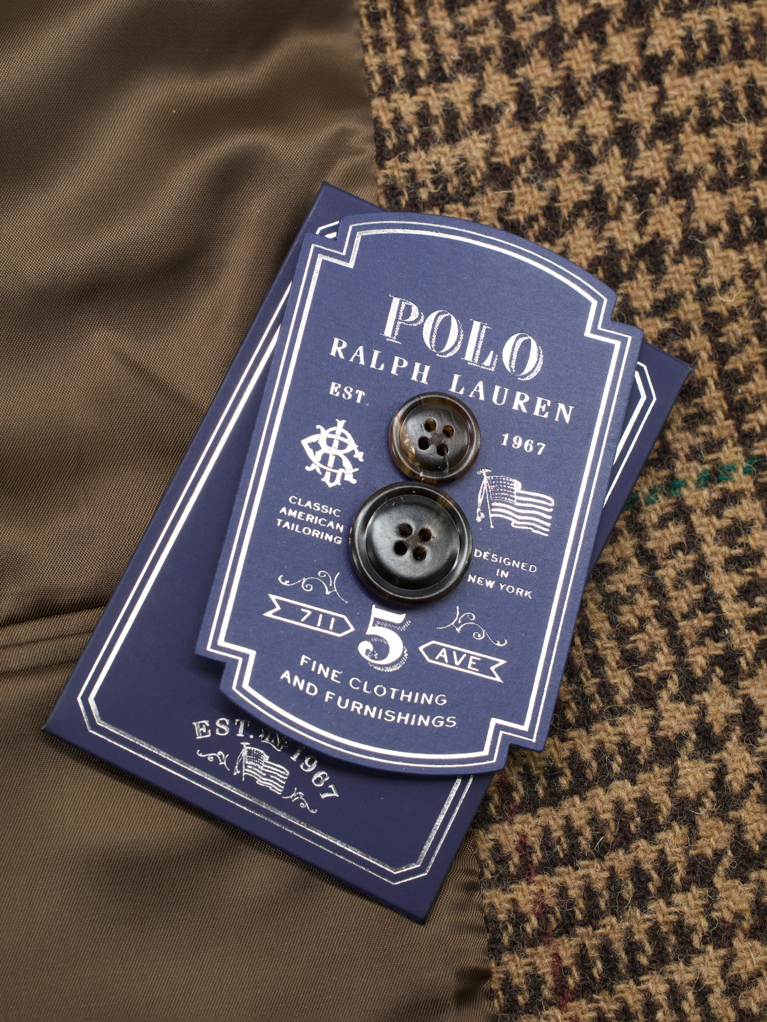 Ralph Lauren Brown Harris-Tweed Glencheck Hunting Suit