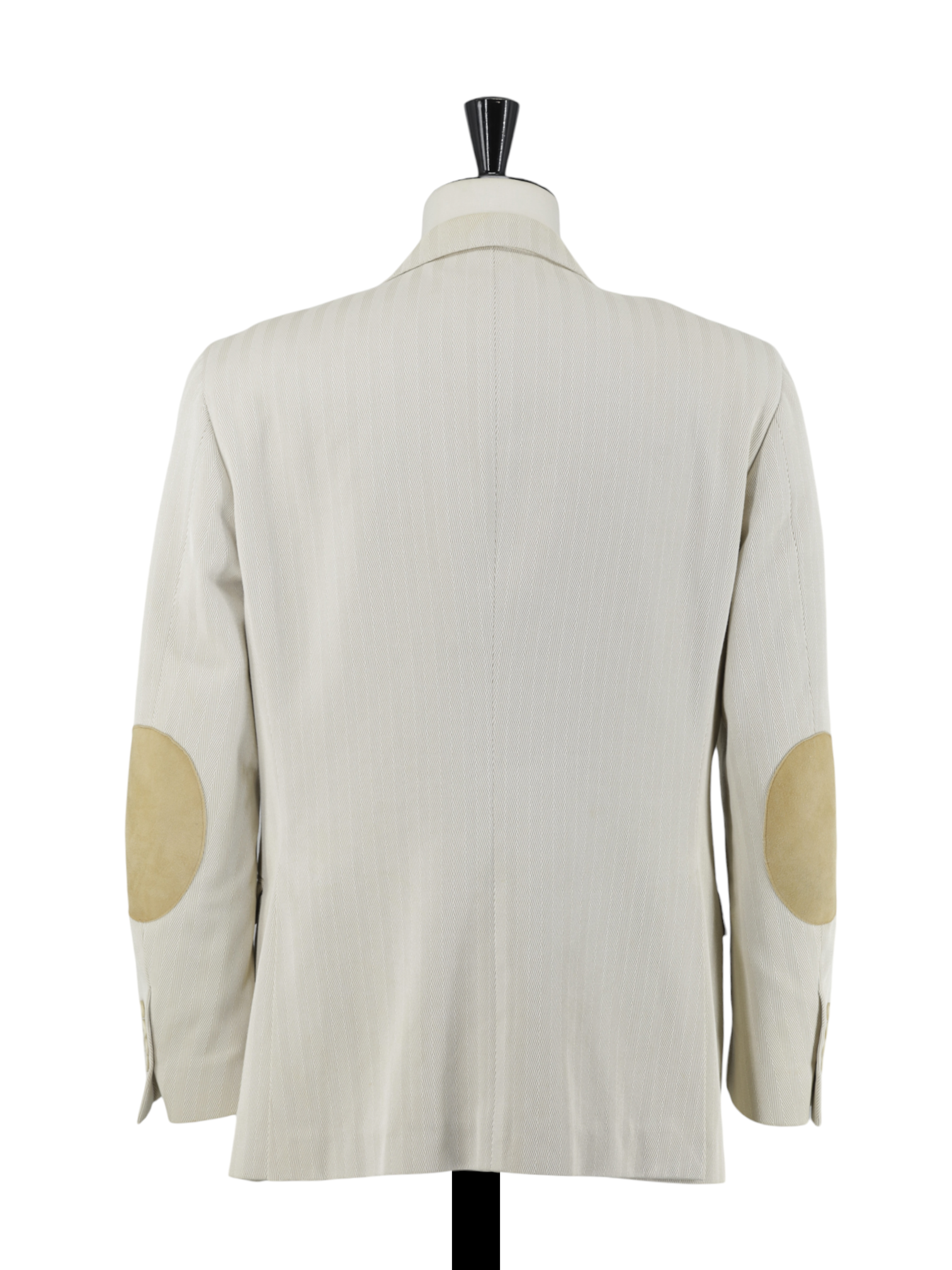 Brunello Cucinelli Sand Pure Cotton Herringbone Jacket