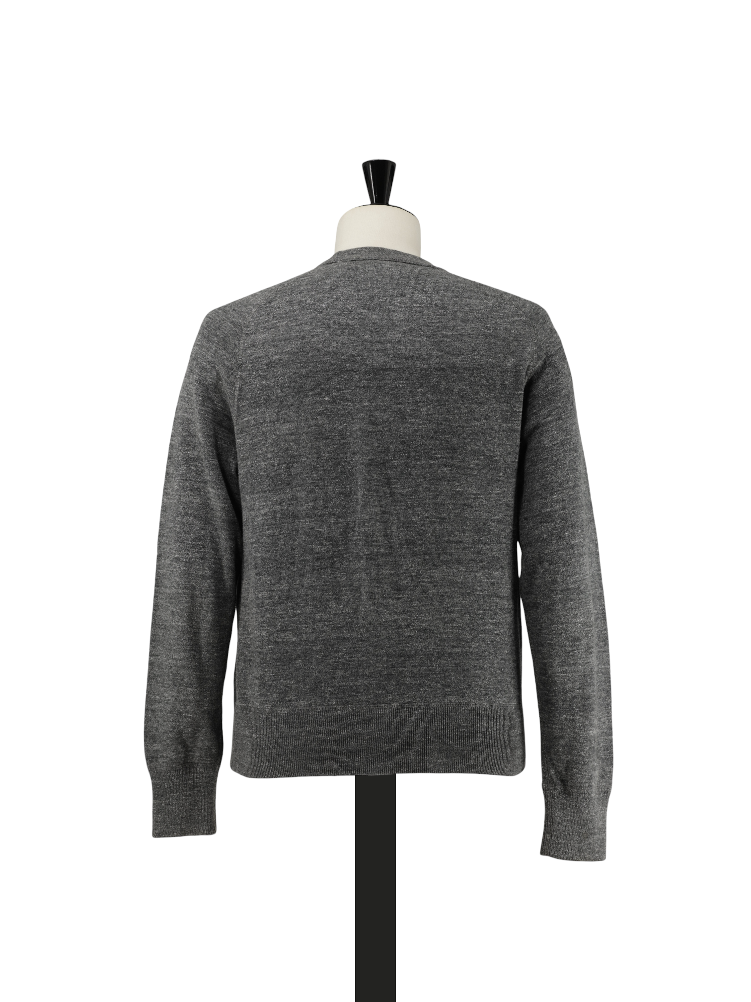 Tom Ford Grey Cotton Melange Round Neck Knitwear