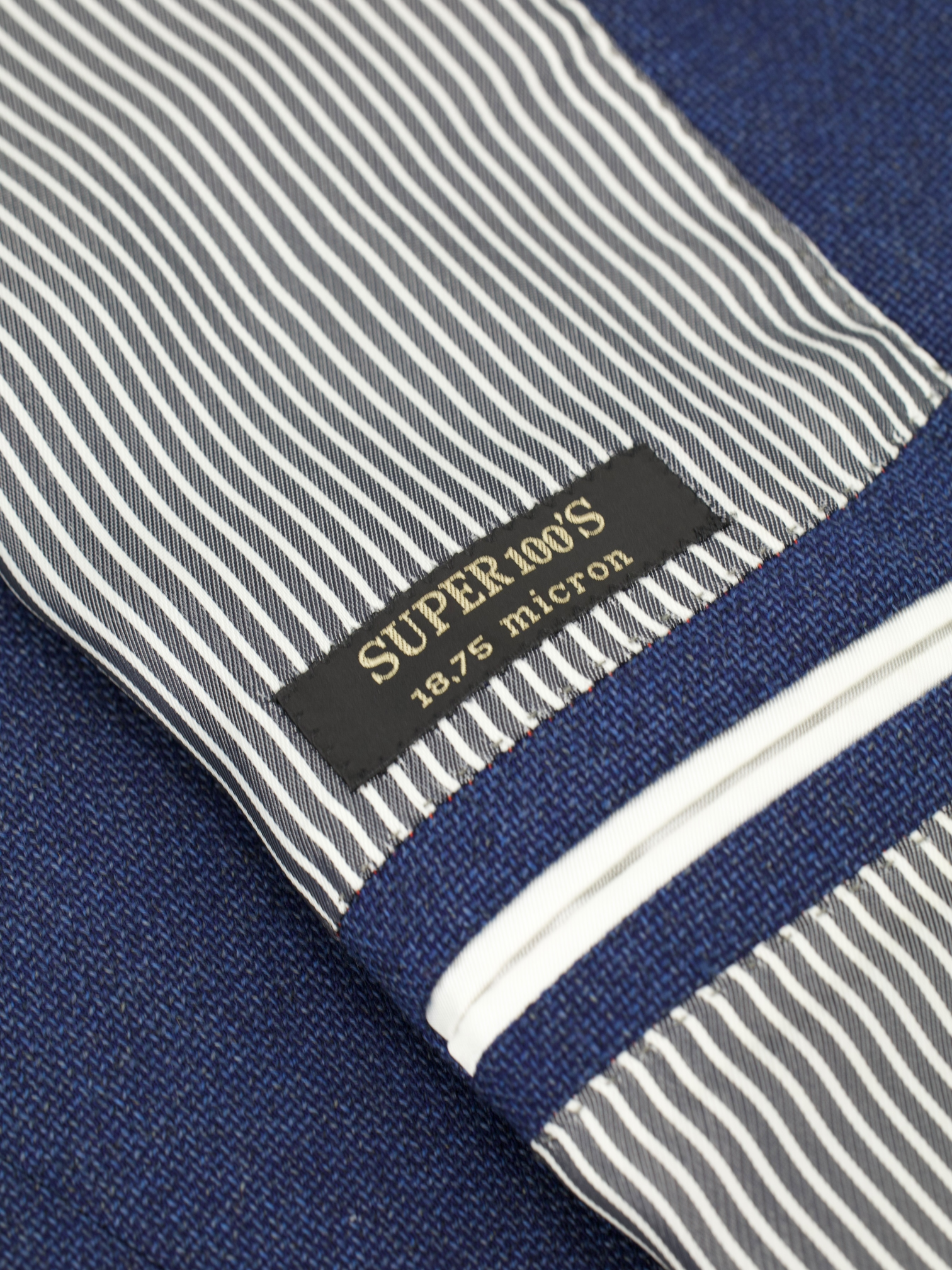 Corneliani Blue Super 100's Hopsack Summer Jacket