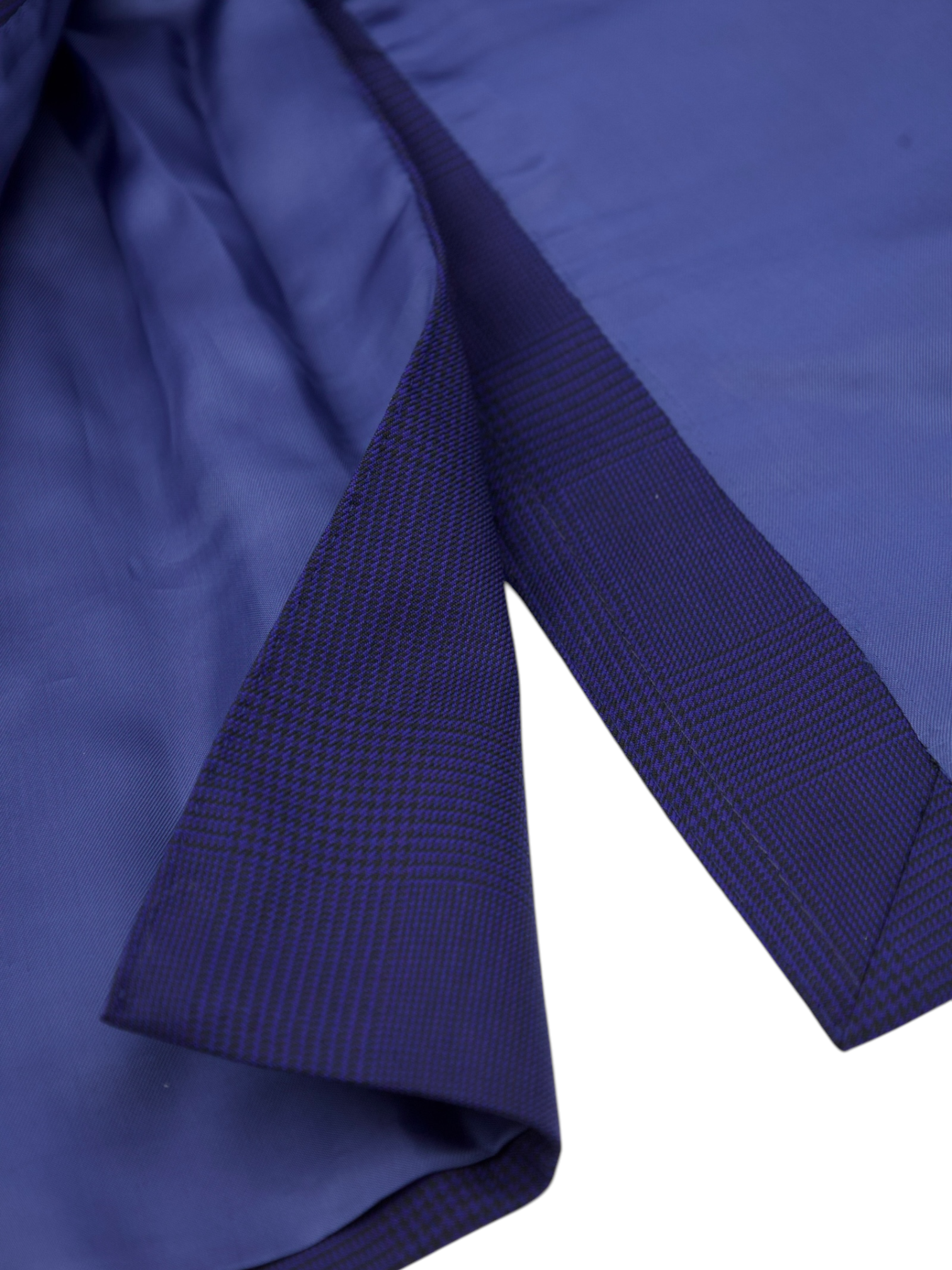 Caruso Dark Blue "Superfine Cloth" Glenplaid Boheme Suit + Extra Trousers