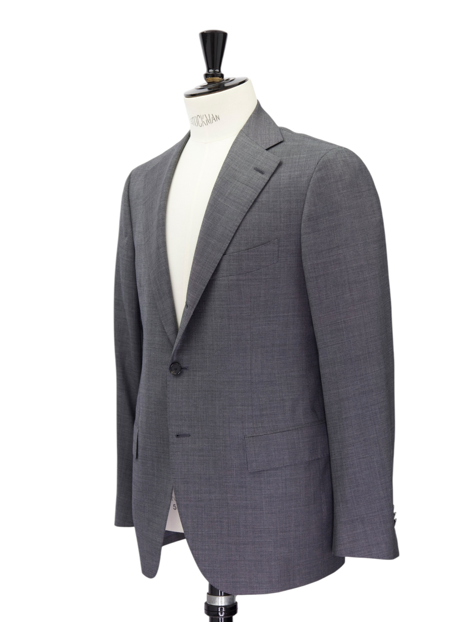 Cesare Attolini Grey Super 160's Sharkskin Suit + Extra Trousers