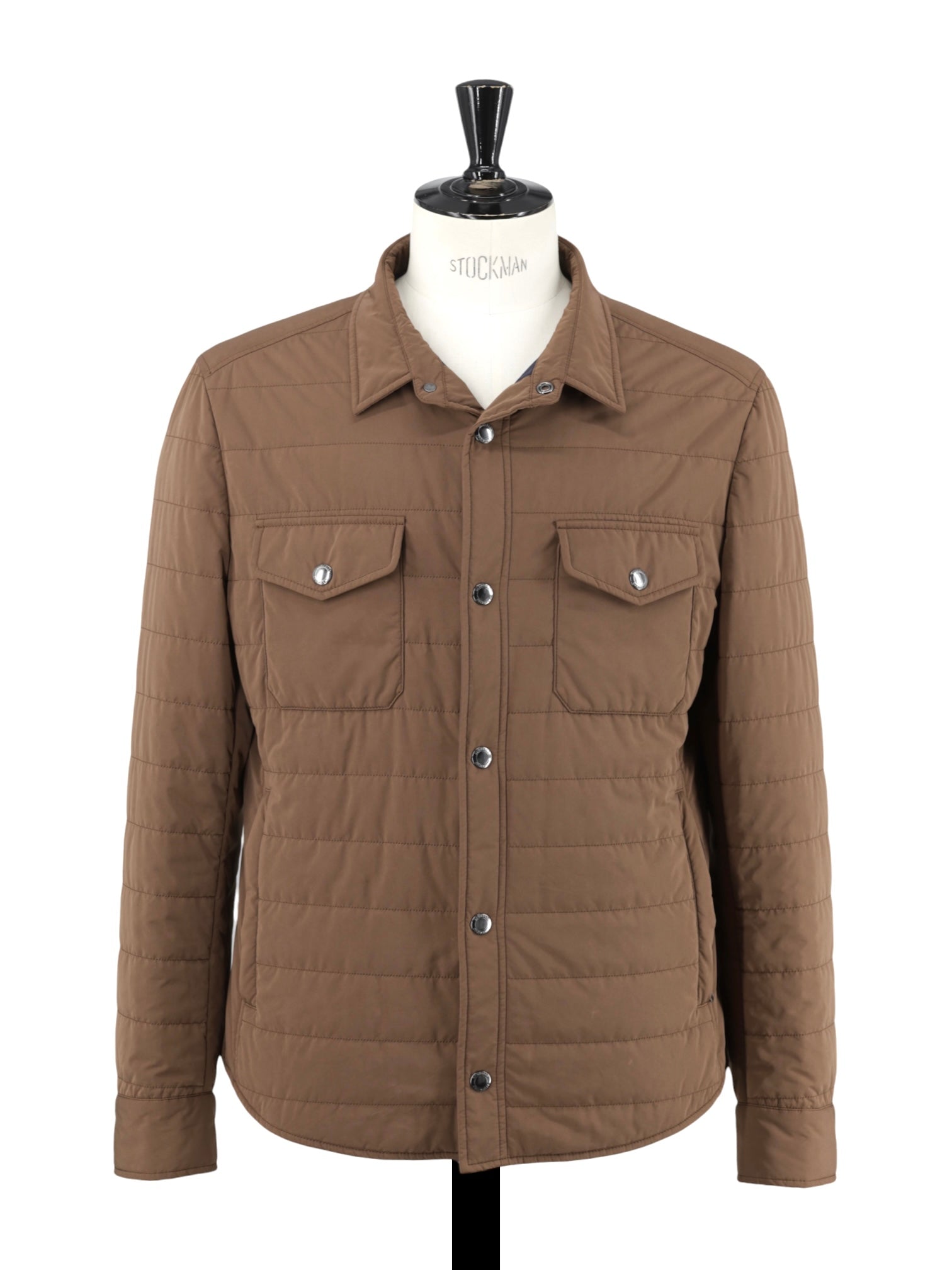Brunello Cucinelli Brown Lightly-Padded Softshell Fieldjacket