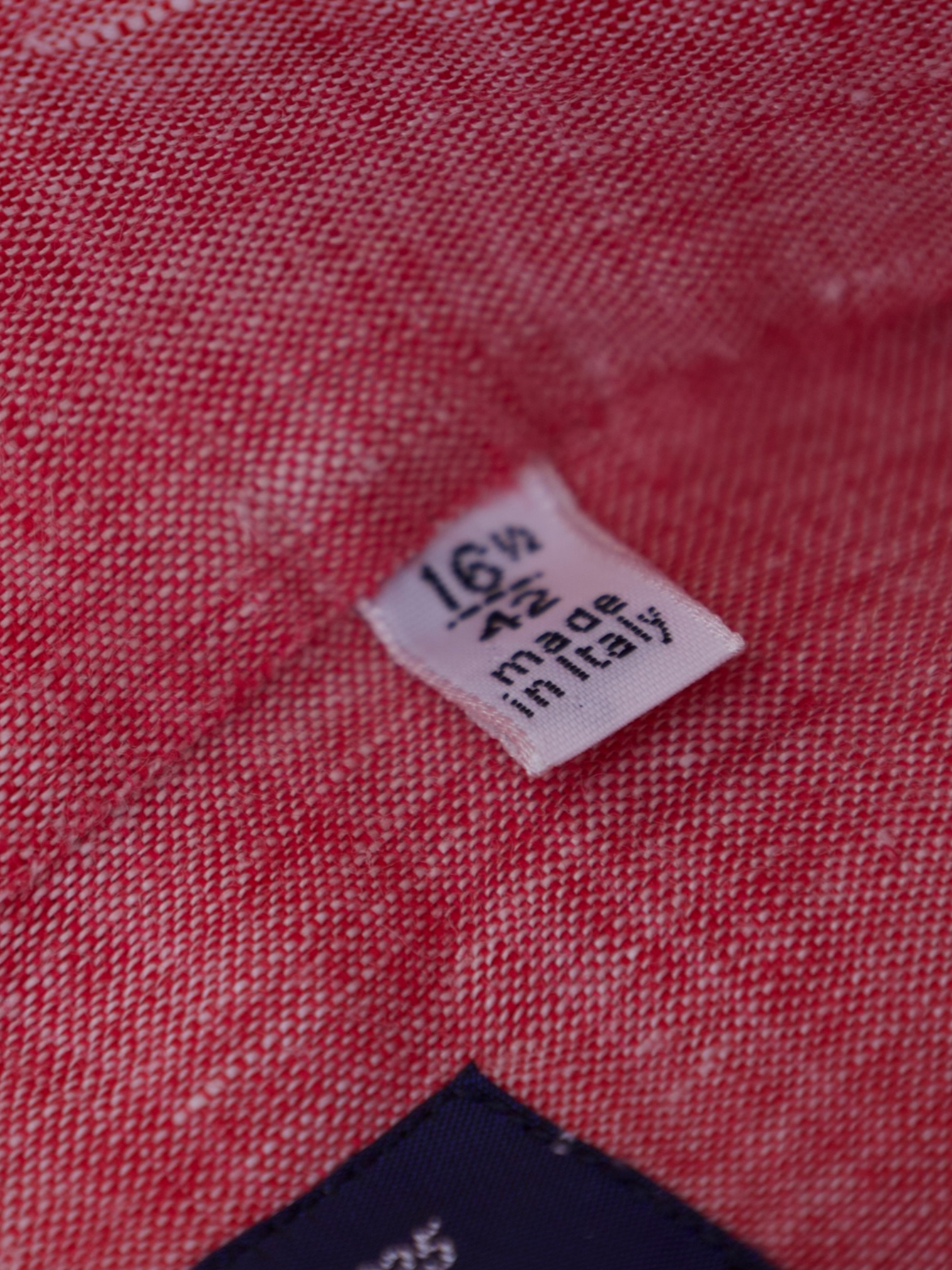 Finamore Pink Linen Melange Summer Shirt