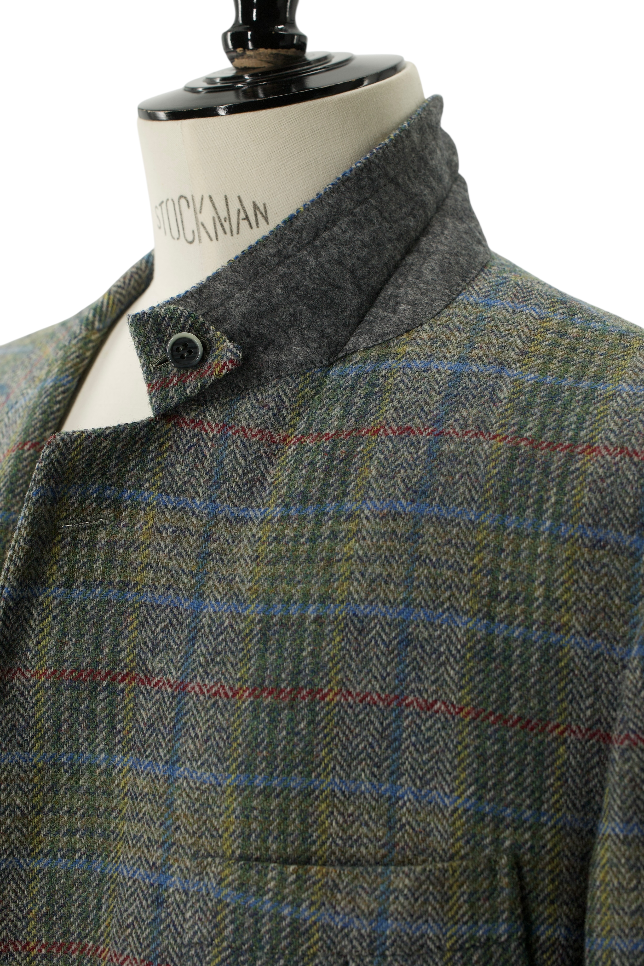 Brioni Sage Green & Blue Tweed-Wool Norfolk Hunting Jacket