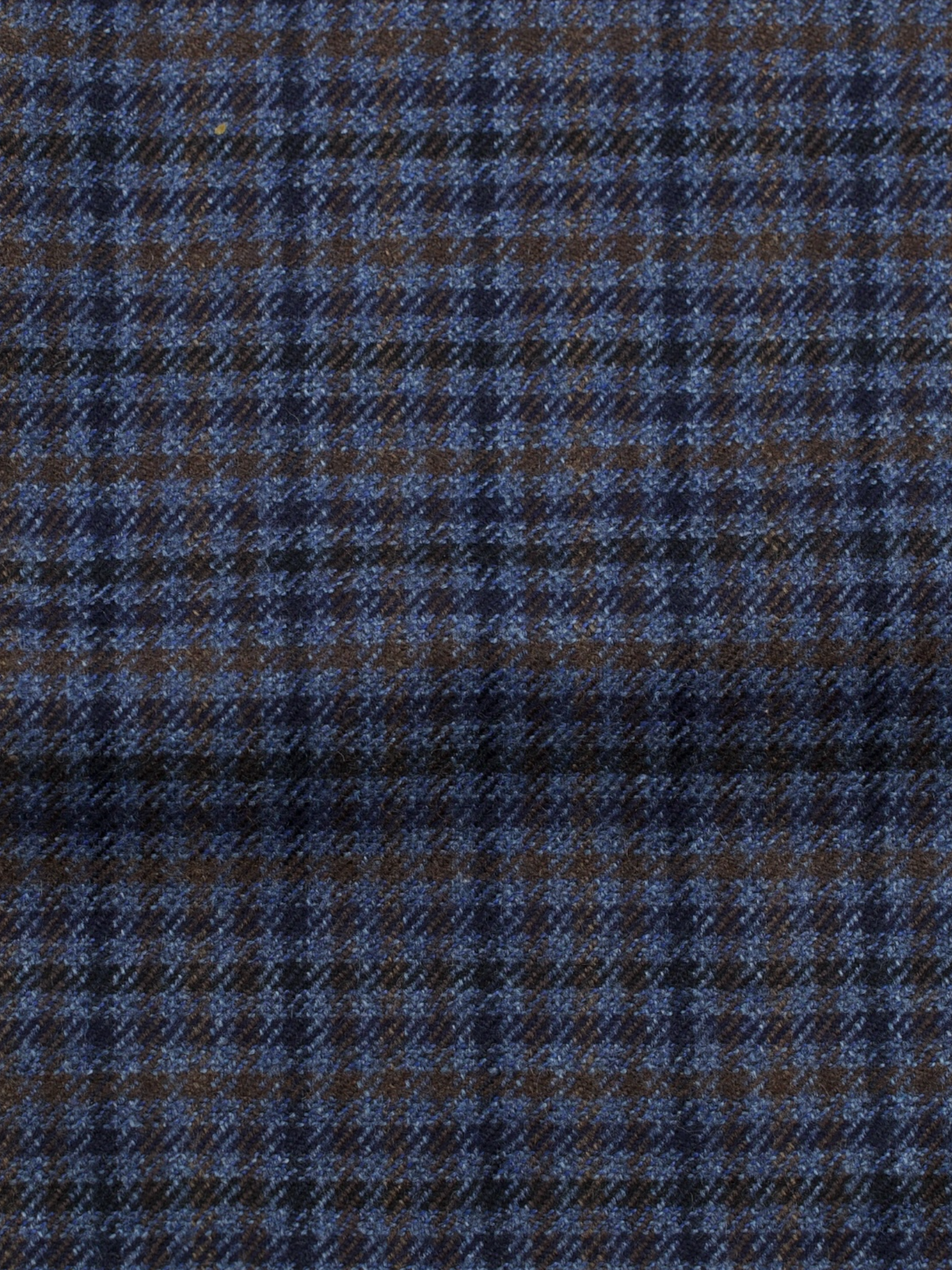 Isaia Dark Blue & Brown Pure-Cashmere Gingham Check Jacket