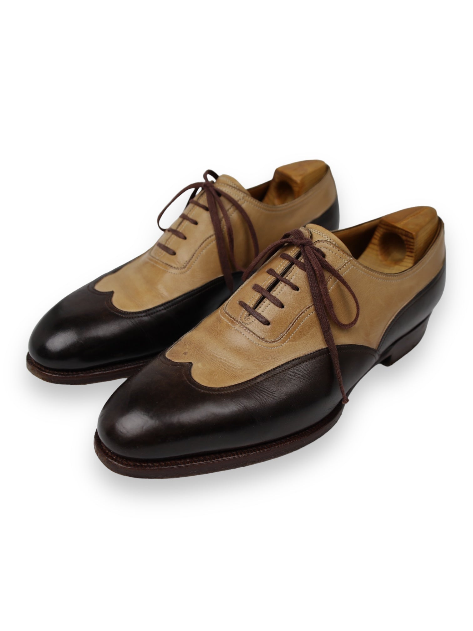 Saint Crispins Brown Wing-Tip Oxford Shoes