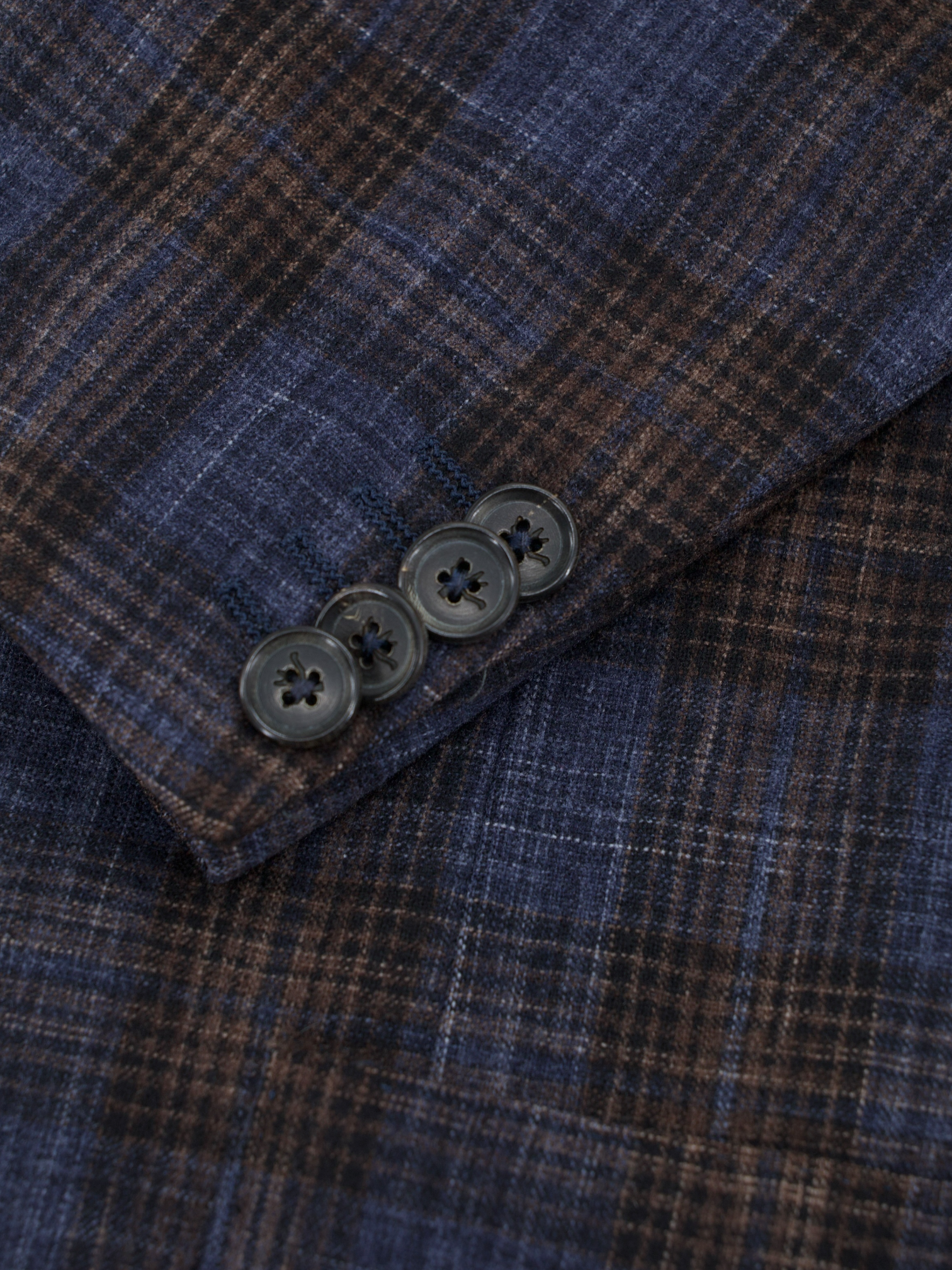 Isaia Navy & Azure Blue Wool & Cashmere "Sailor" Jacket