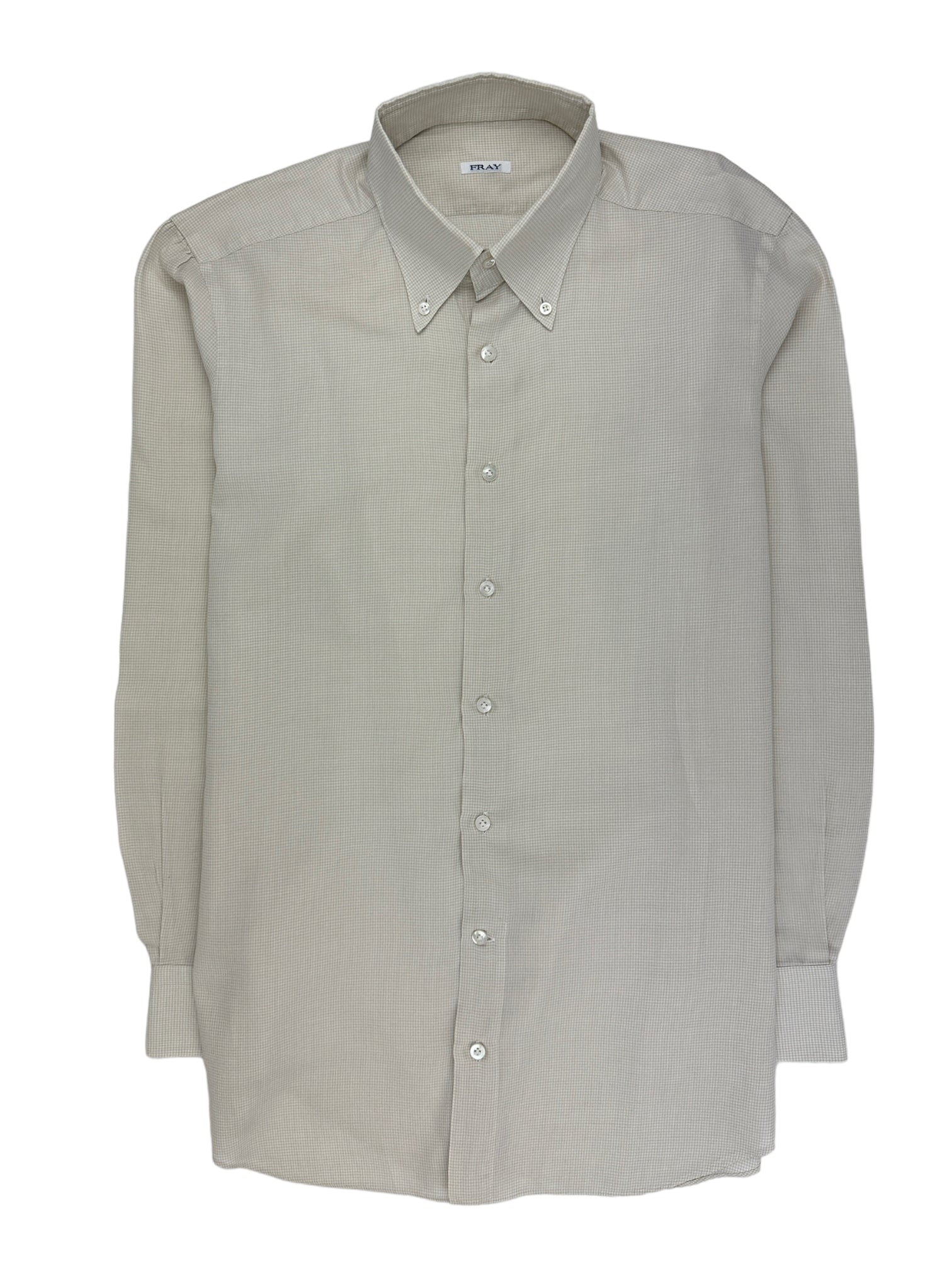 Fray Pale Yellow Puppytooth Shirt