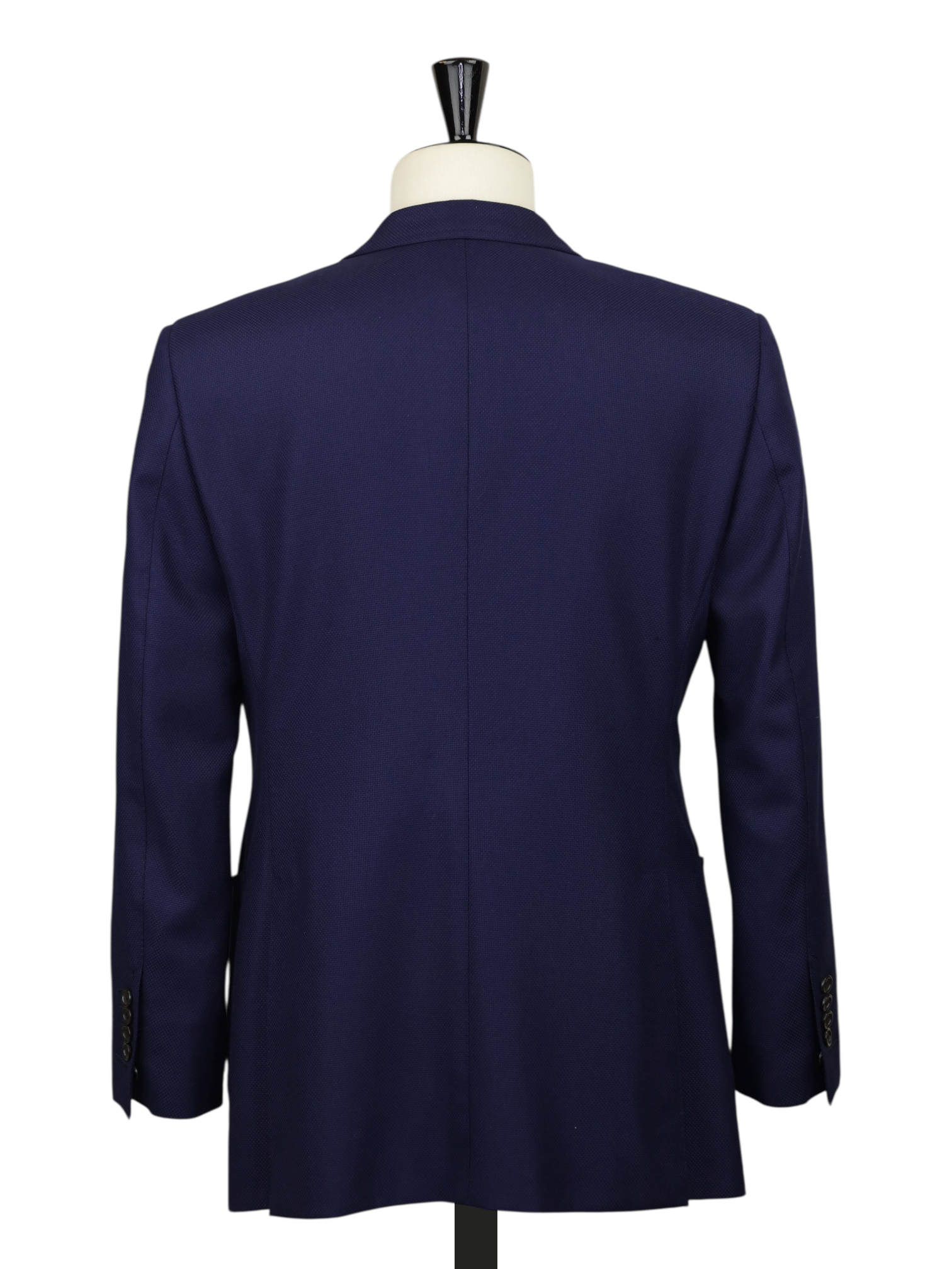Tom Ford Marine Blue Wool & Mohair Micro-Structure O'Connor Jacket