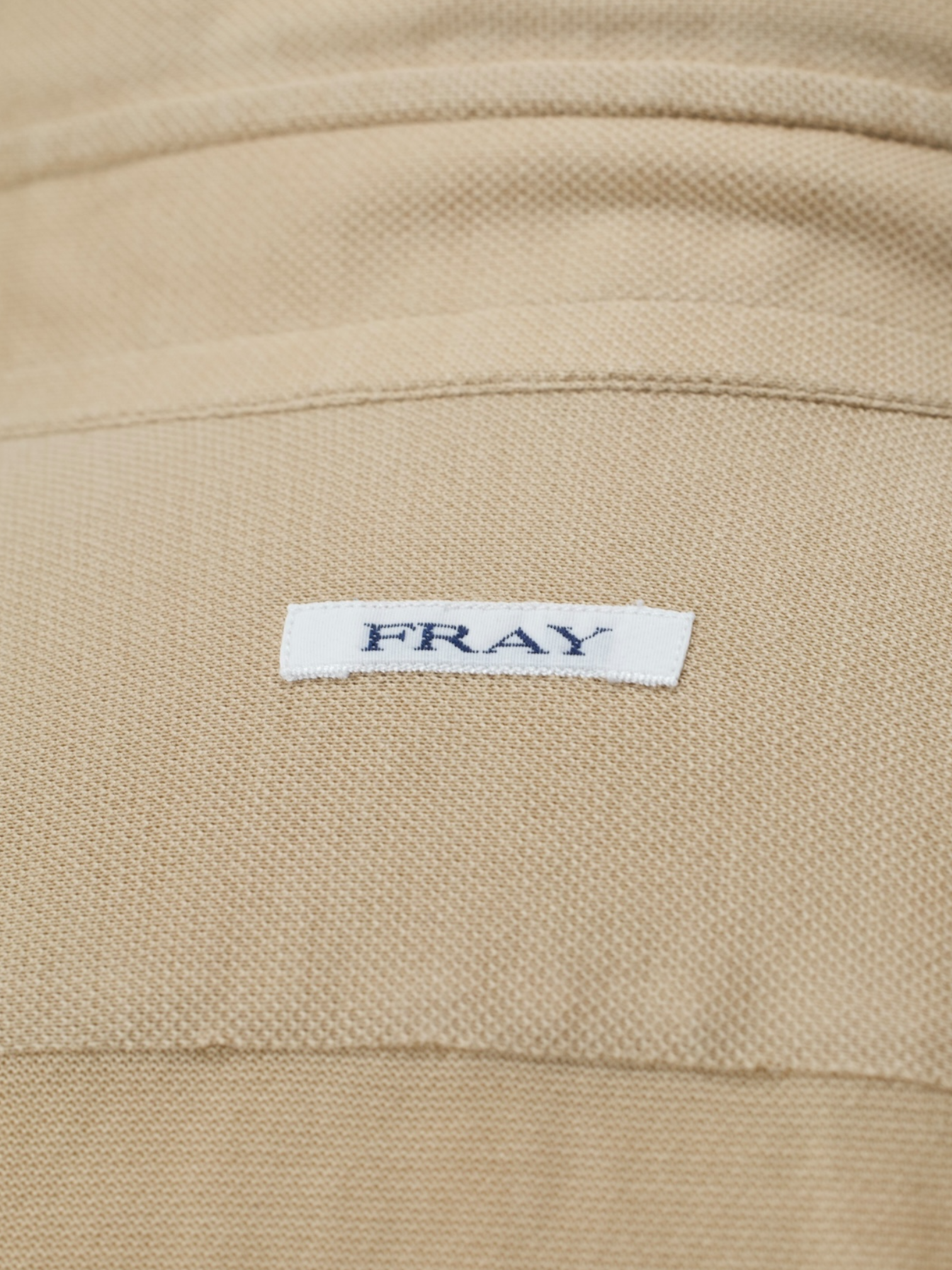 Fray Camel Brown Pique-Knitted Cotton "Gabriel" Shirt