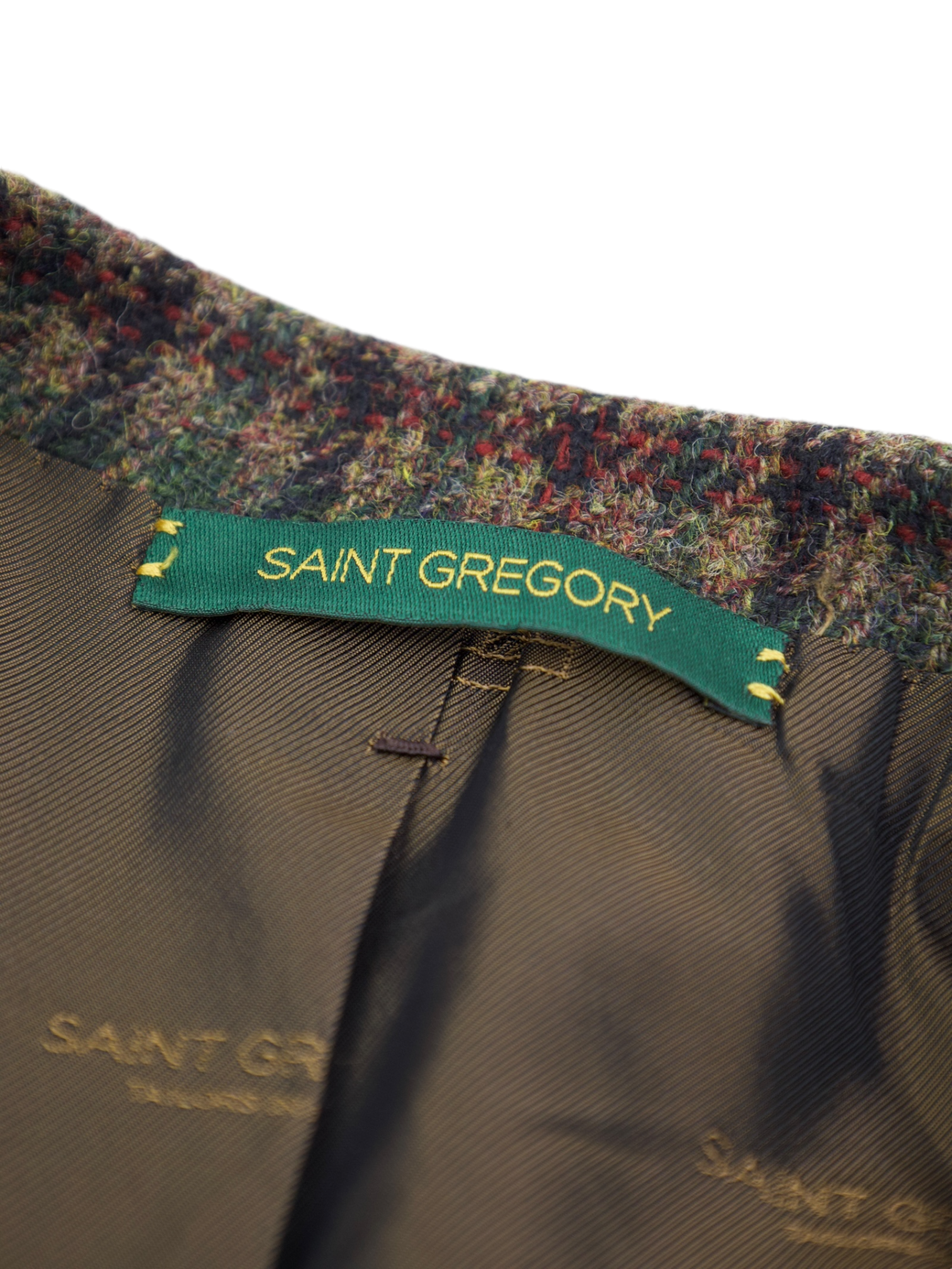 Saint Gregory Green Tartan Harris Tweed Jacket