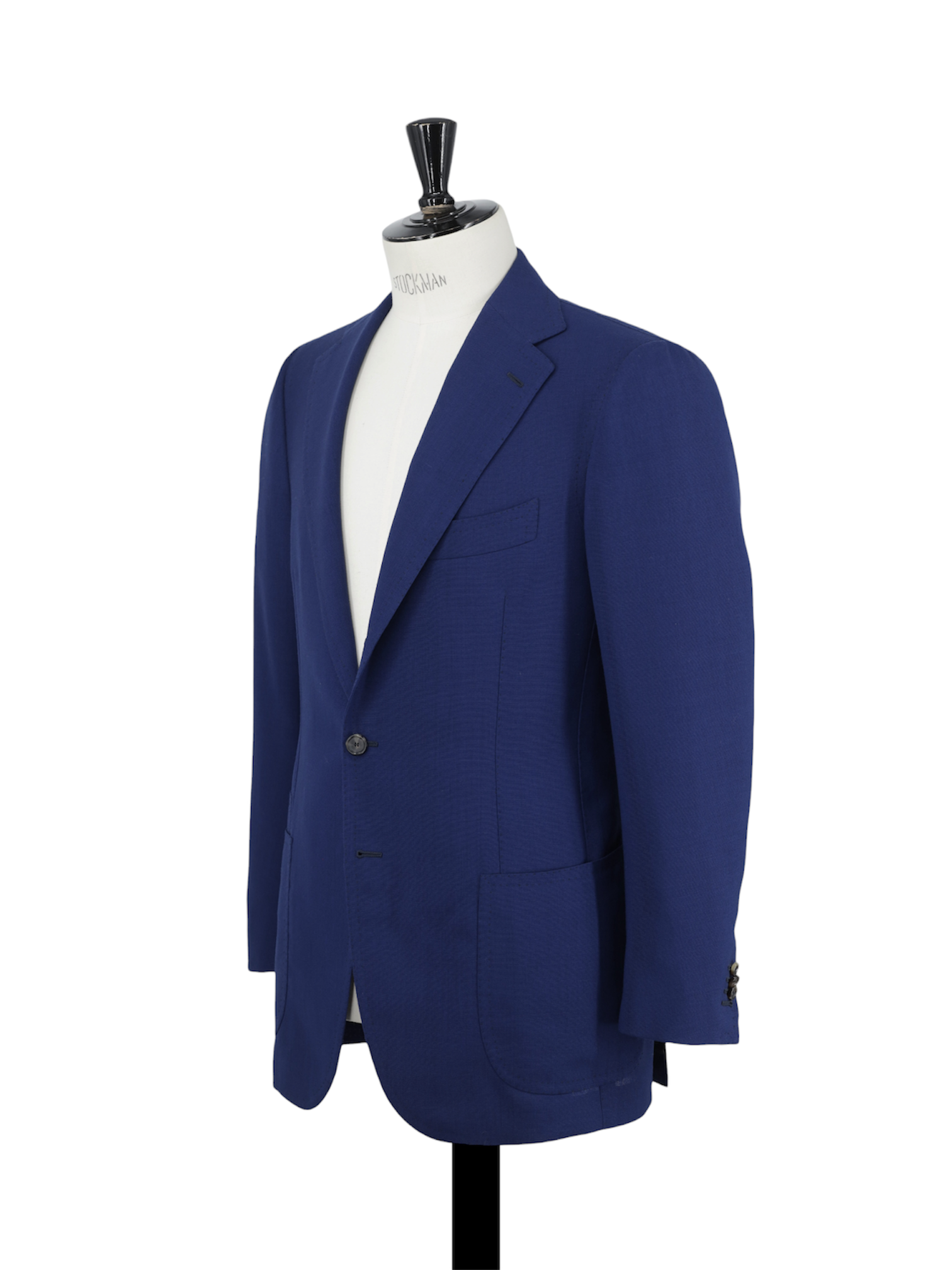 Cesare Attolini Royal Blue High-Spun Wool Basket-Weave Suit