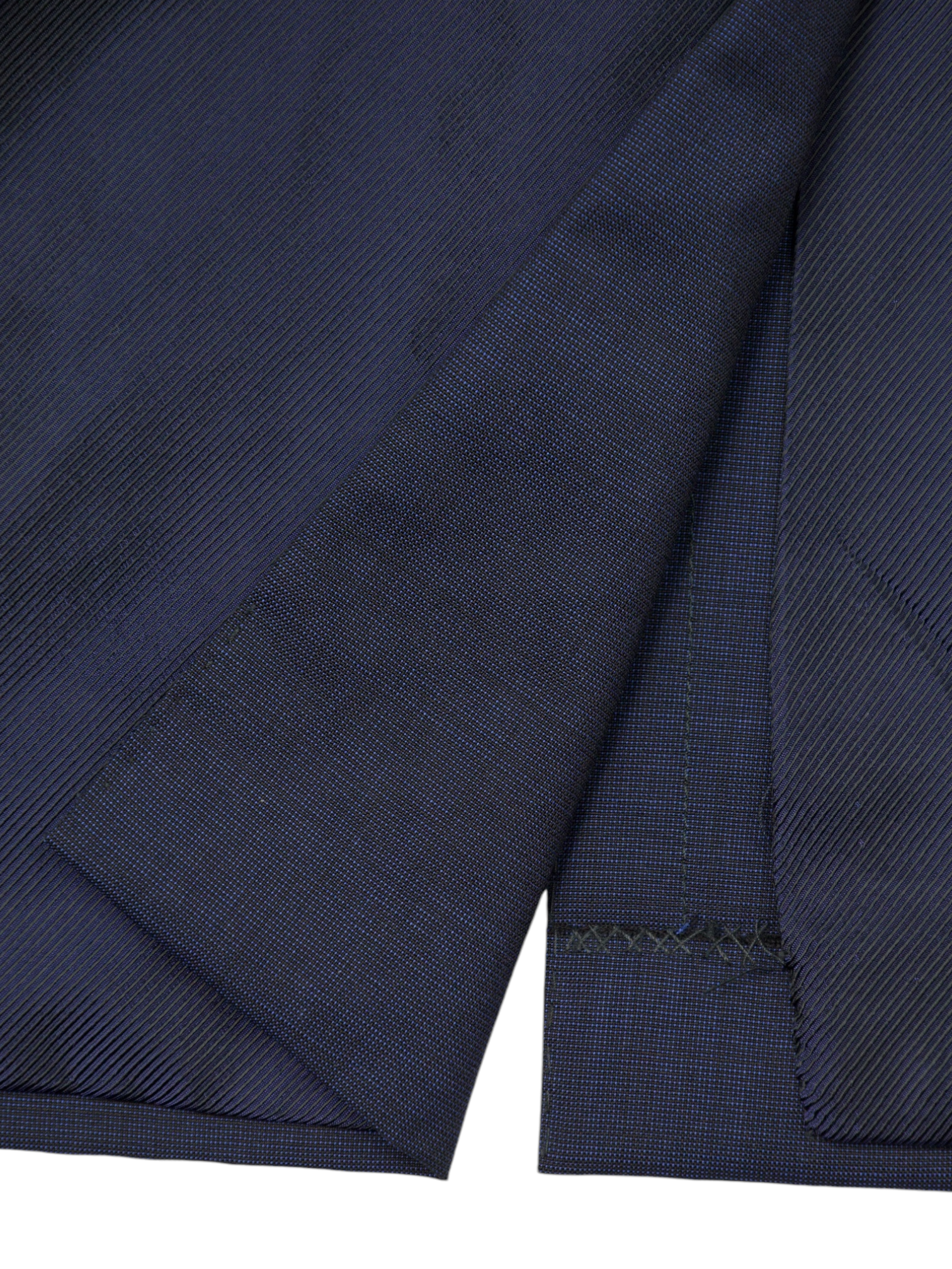 Cesare Attolini Blue Wool & Mohair Pinpoint Suit