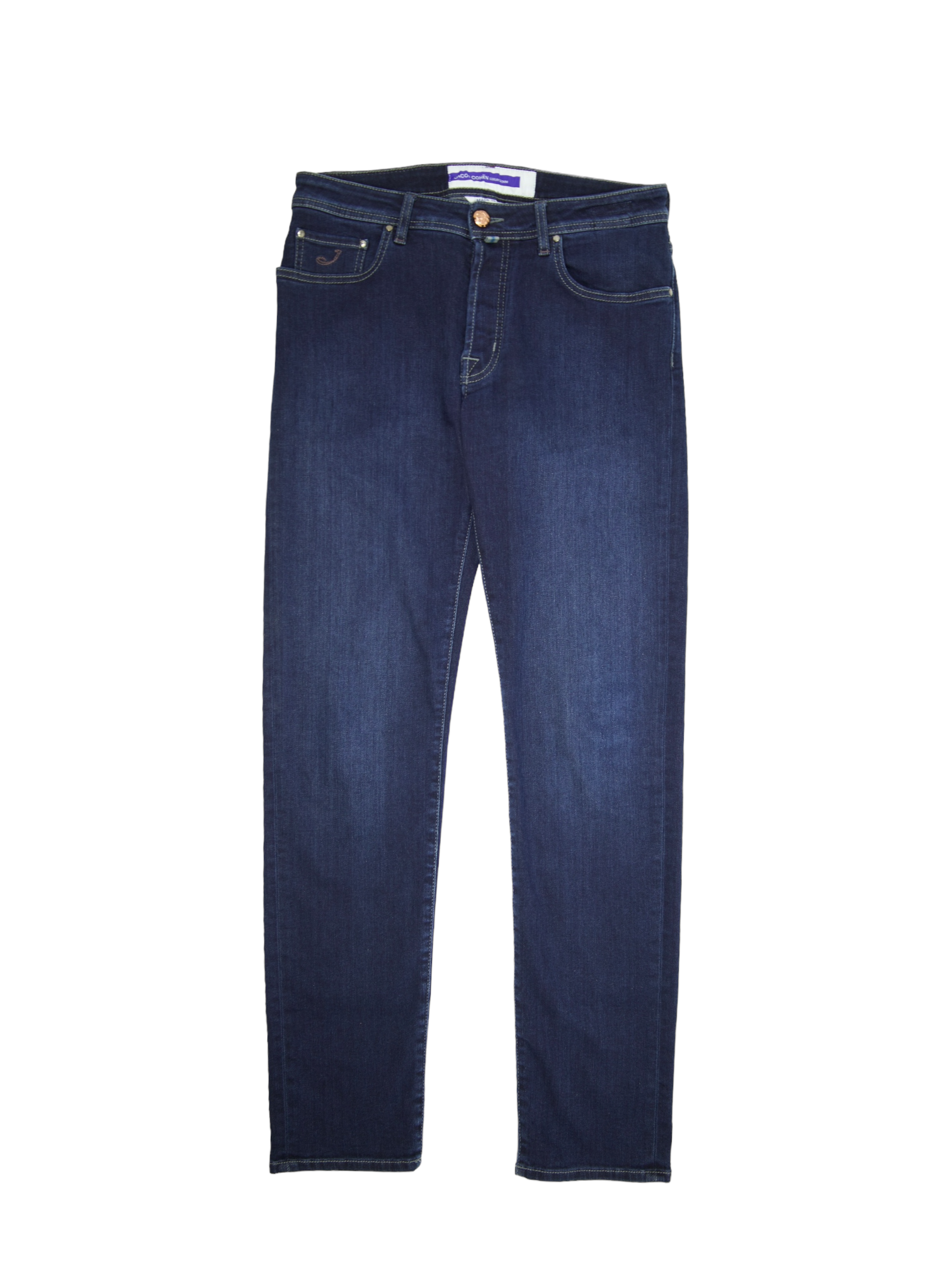 Jacob Cohen Dark Blue Cotton & Stretch Bard Jeans