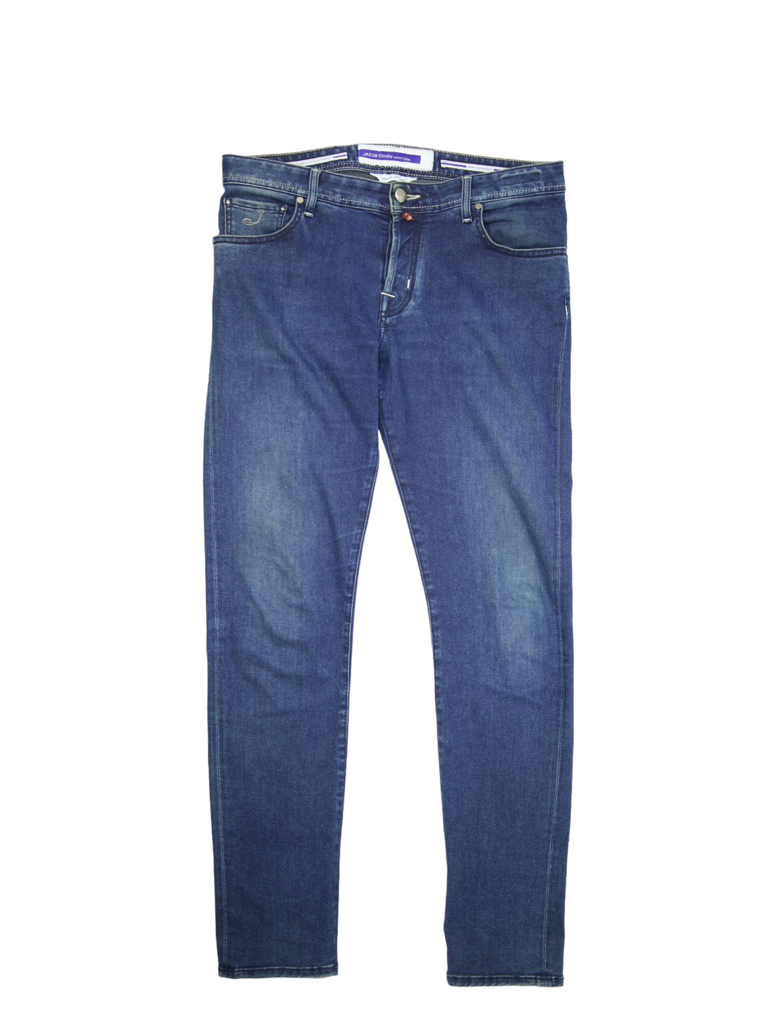 Jacob Cohen Denim Blue Cotton & Stretch Nick Jeans