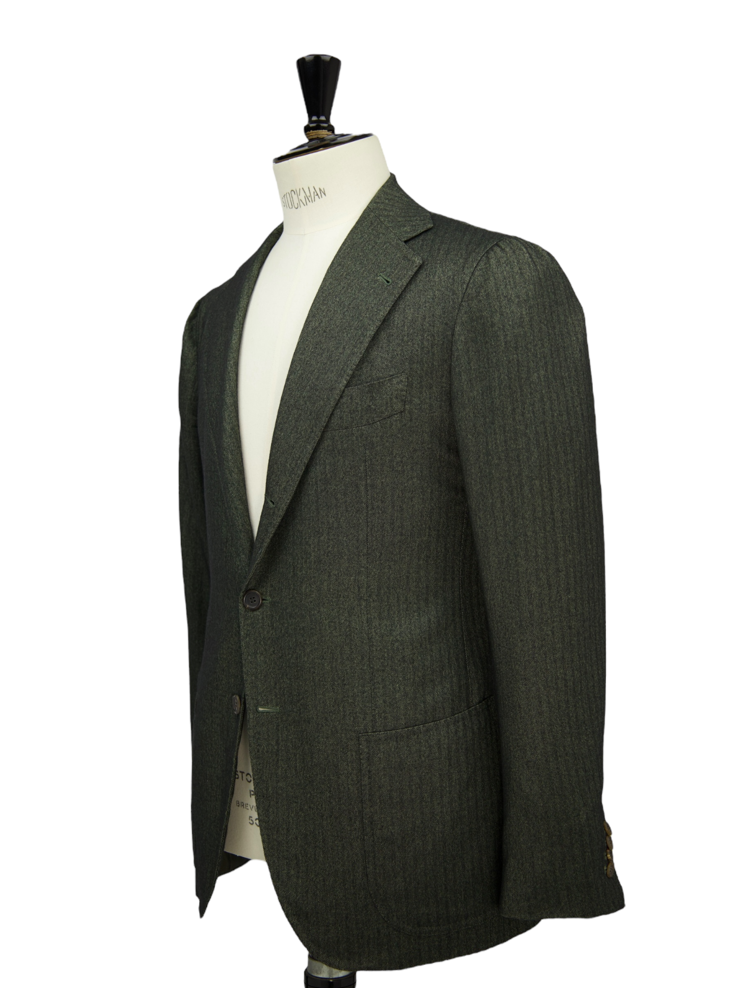 Orazio Luciano Wool & Cashmere Herringbone Jacket