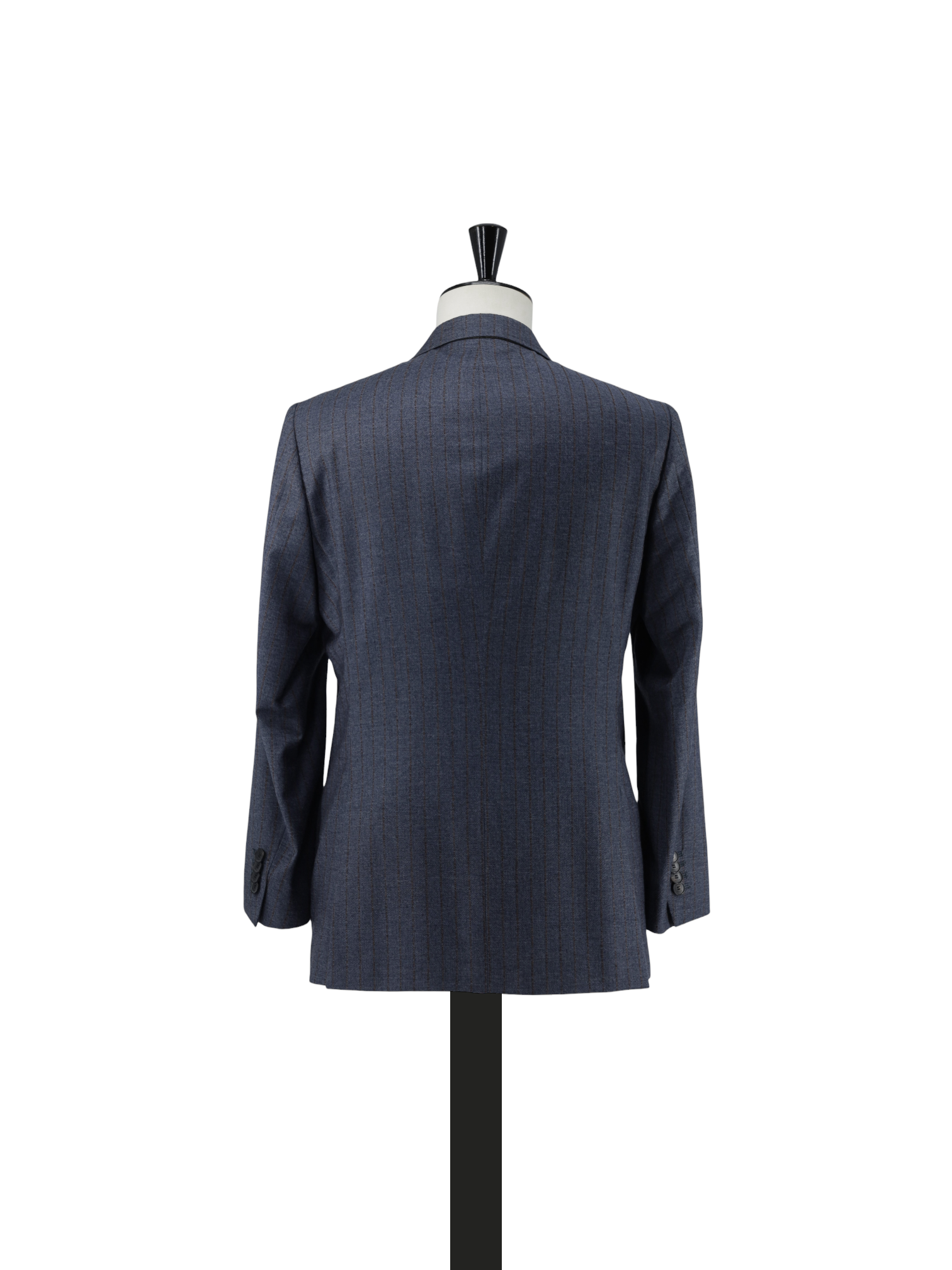 Etro Steel Blue & Brown Wool & Silk Pinstripe Suit