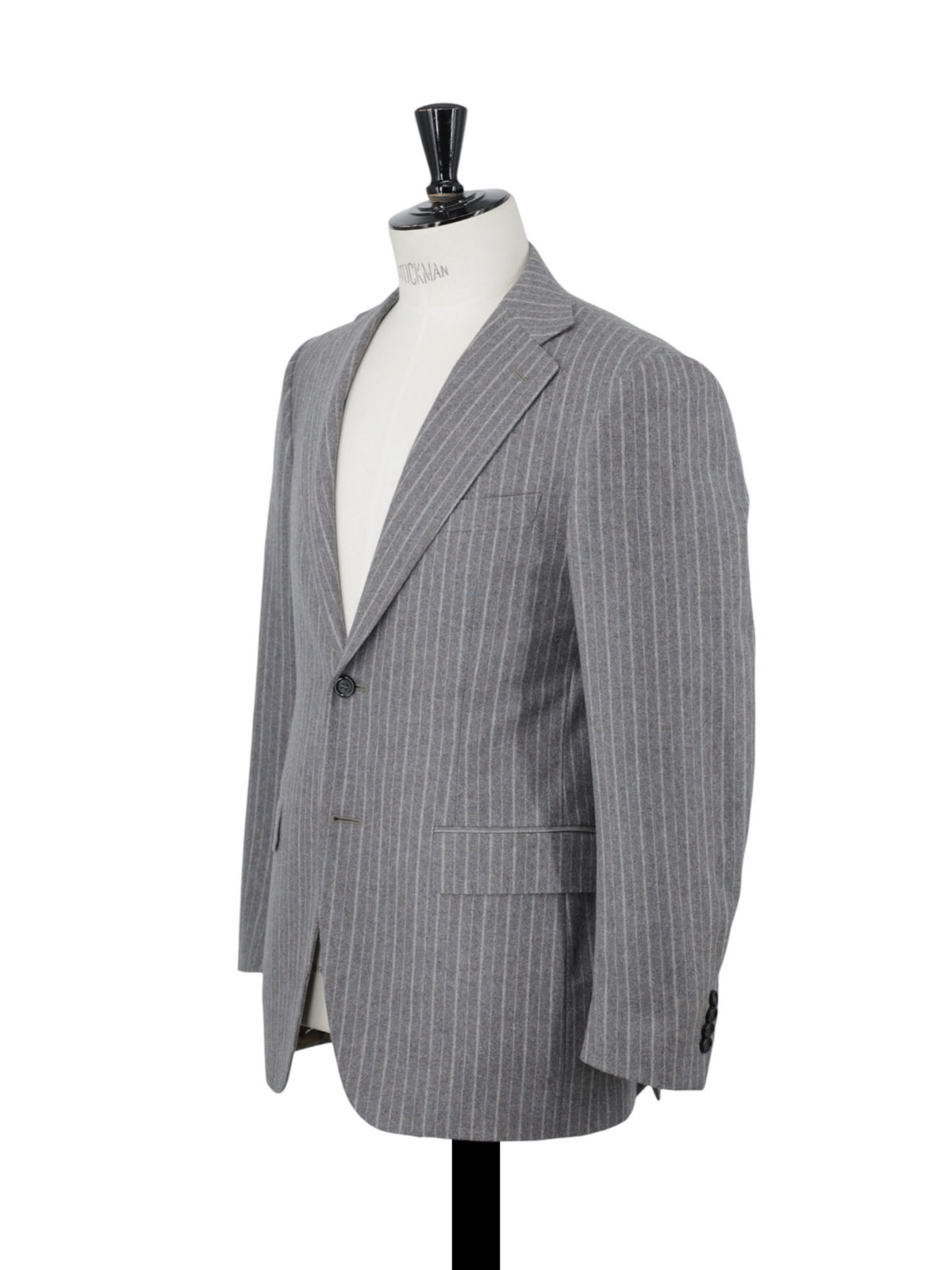 Canali Grey Classic Wool-Flannel Multi-Pinstripe Suit