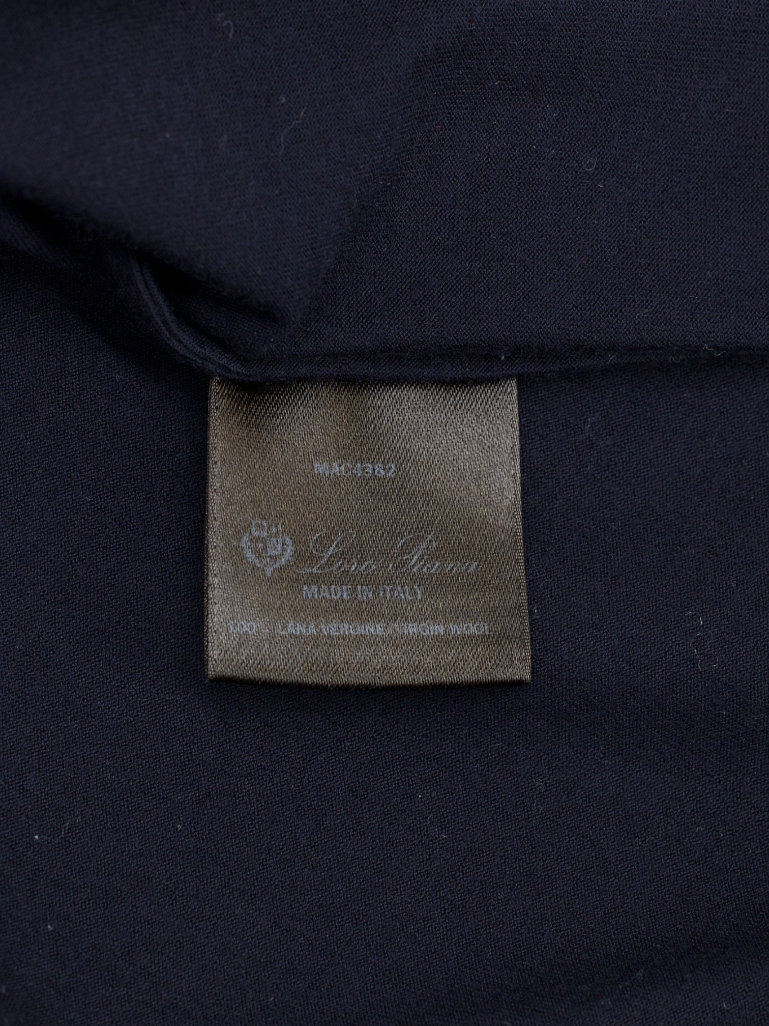 Loro Piana Navy "Gift of Kings" Wool Jersey-Knitted Polo