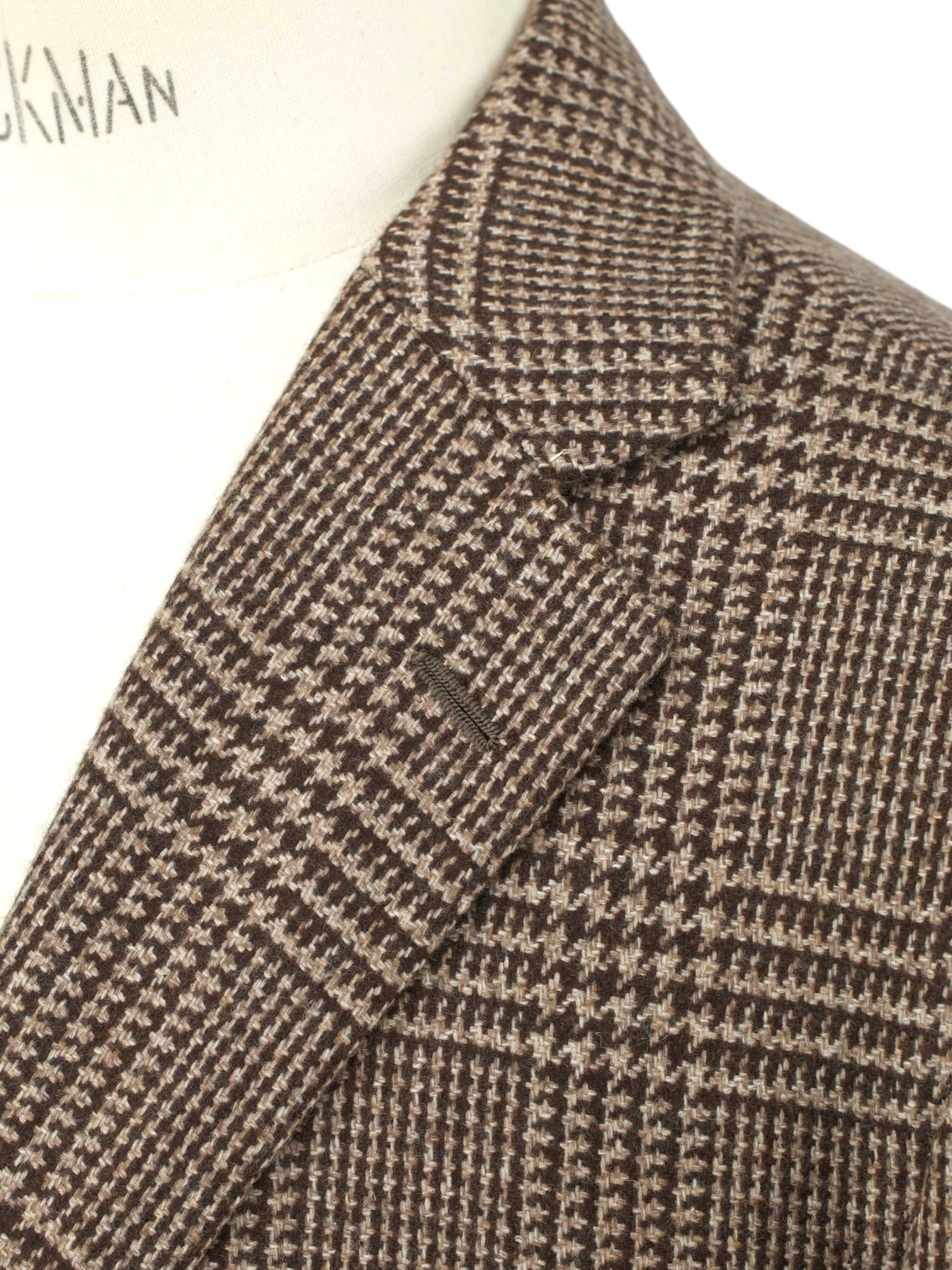 Cesare Attolini Brown Pure Plushy-Cashmere Prince of Wales Jacket