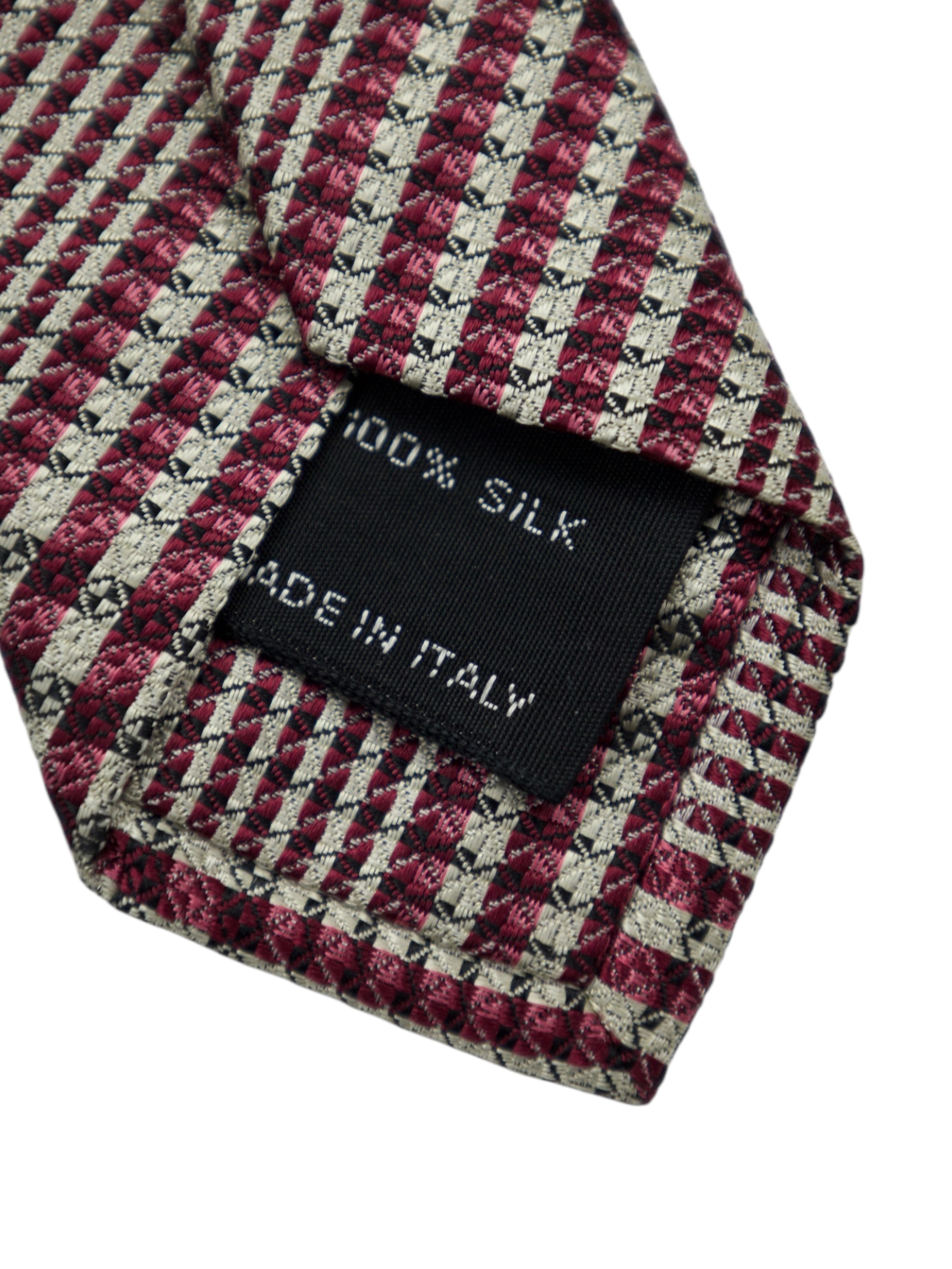 Tom Ford Burgundy Glencheck Silk Tie