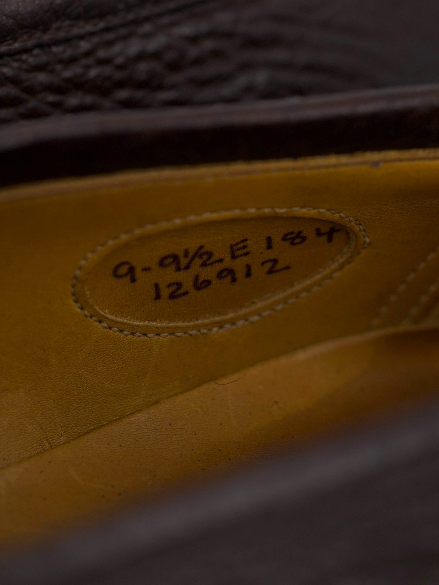 Edward Green Dark Brown London Grain Leather Piccadilly Penny Loafer