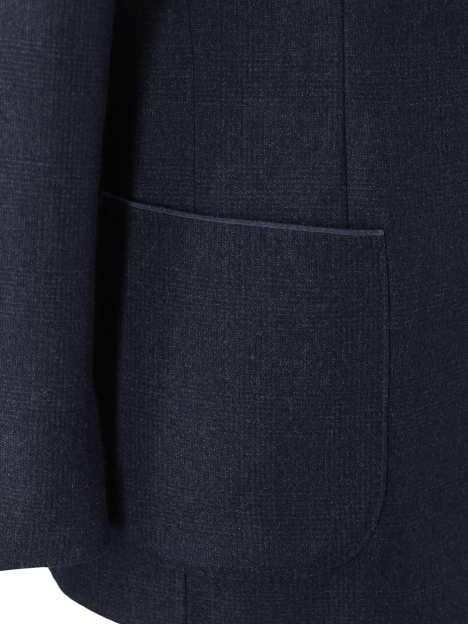 Loro Piana Navy Double-Faced Cashmere Glenplaid Jacket