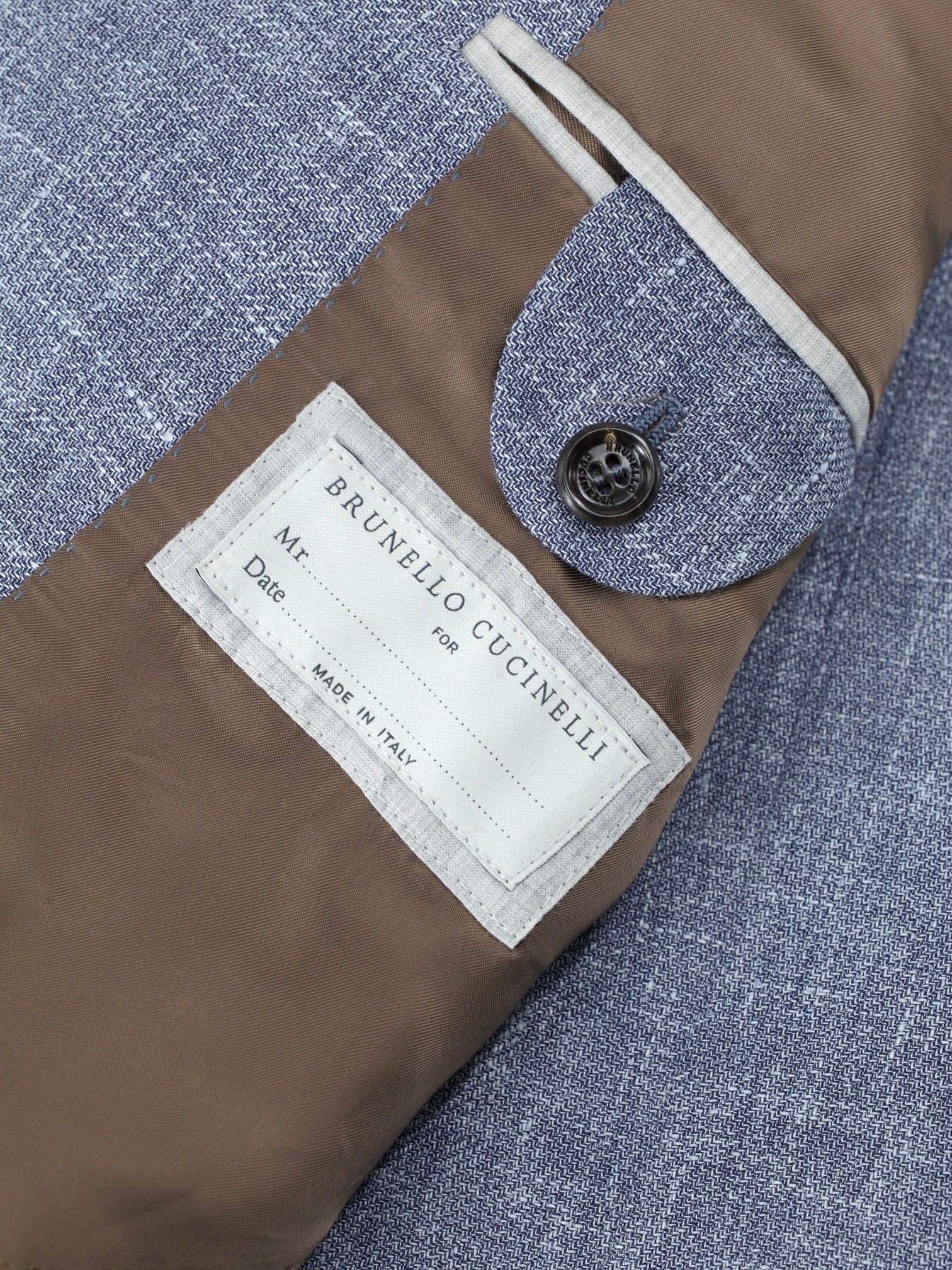 Brunello Cucinelli Steel Blue Linen, Wool & Silk Melange Suit