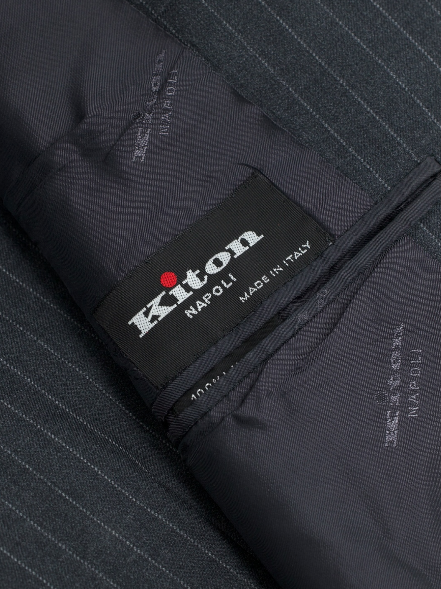 Kiton Grey 3-Piece Fine-Wool Classic Pinstripe Suit