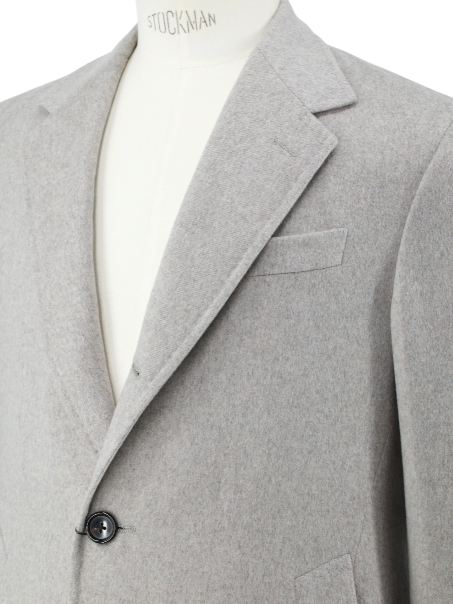 Corneliani Light Grey Pure-Cashmere Martingale-Belt Sartorial Overcoat