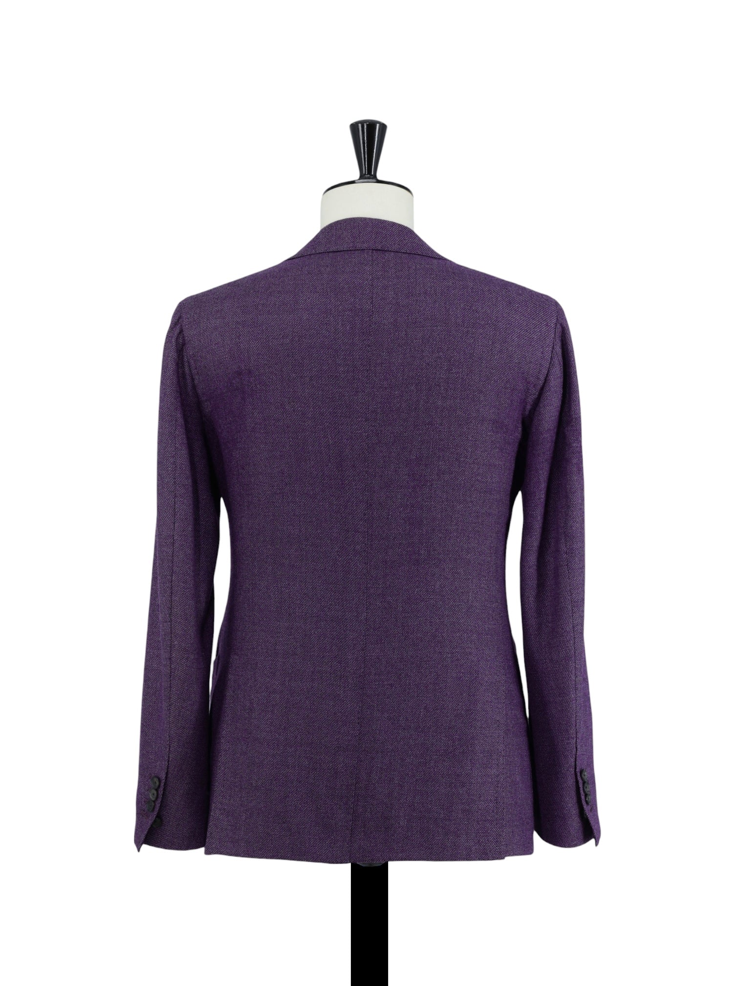 Cesare Attolini Purple Wool Micro-Pattern Jacket