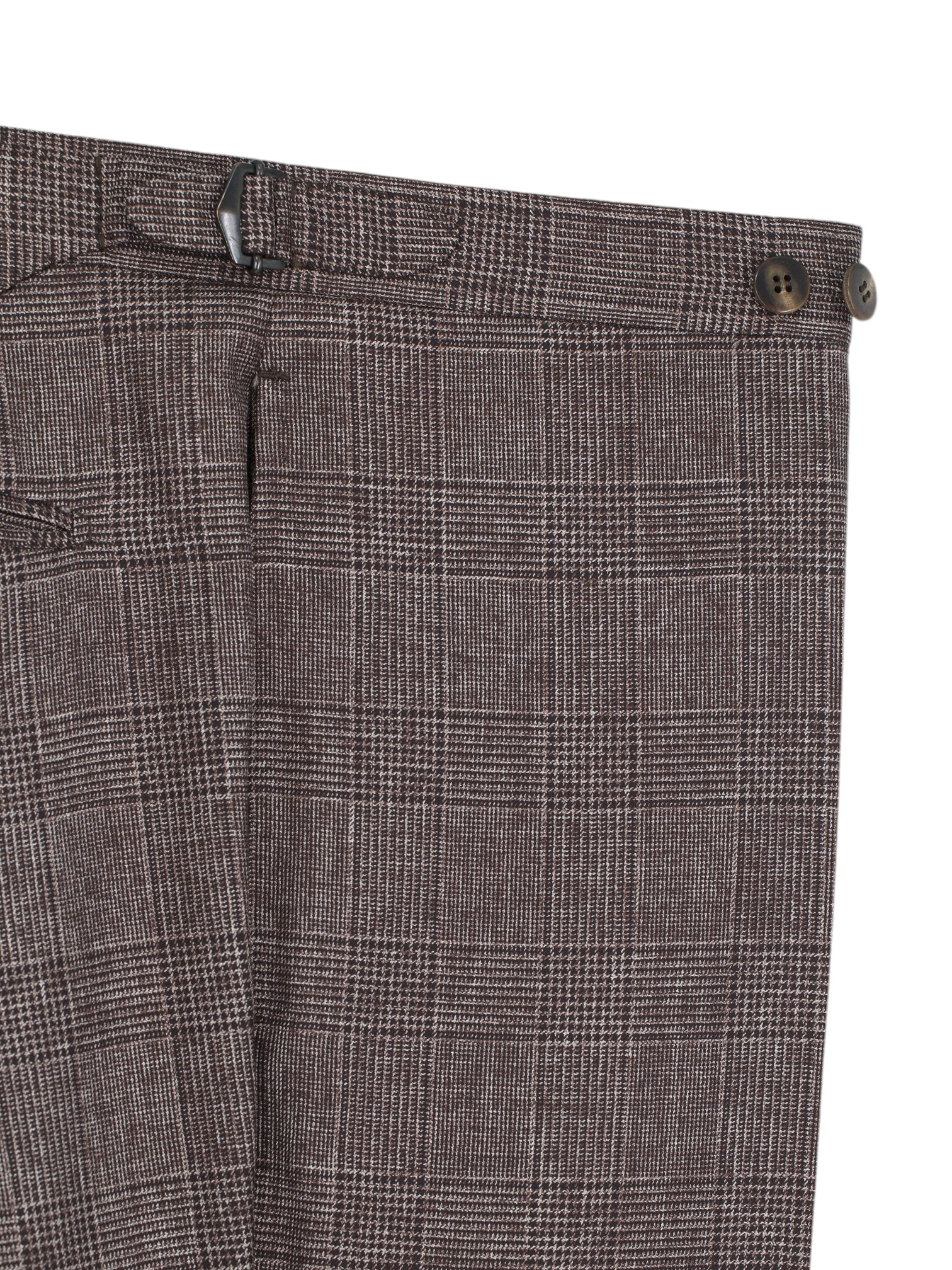 Cesare Attolini Warm Taupe 3-Piece Wool & Silk Glenplaid Suit