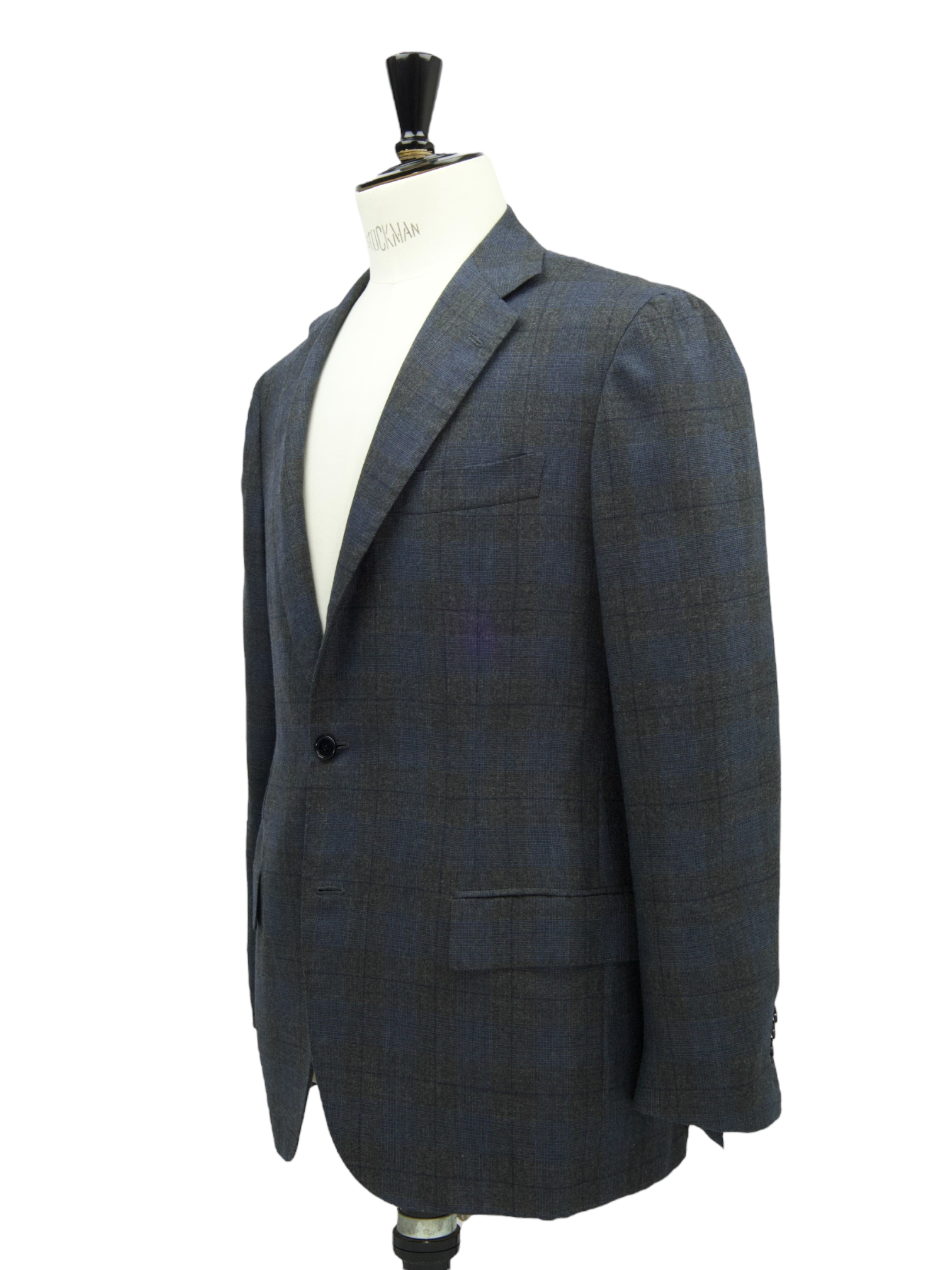 Kiton Dark Grey Cashmere & Bolivian Vicuna Glenplaid Suit