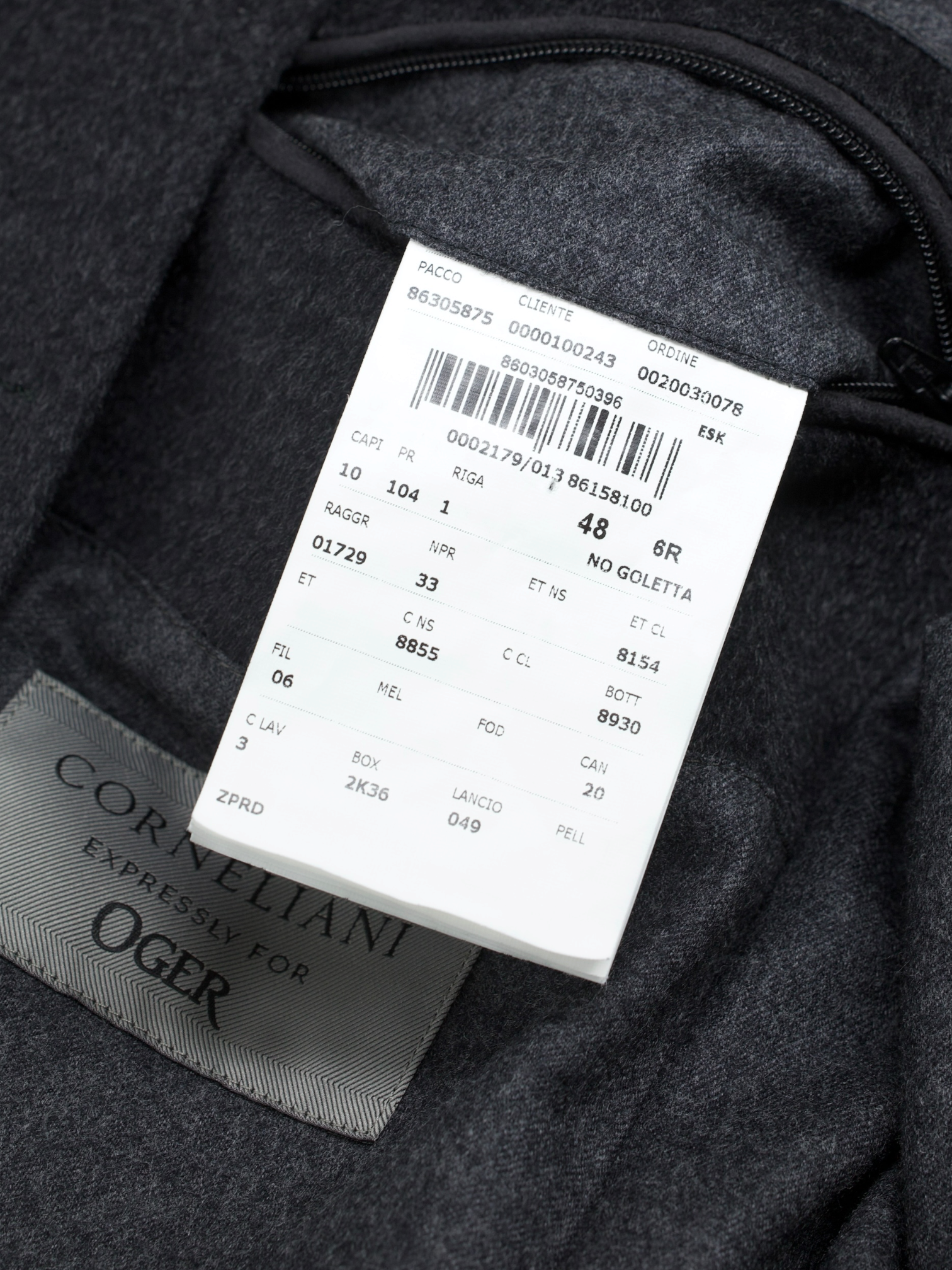 Corneliani Grey Wool-Flannel Milestone Overcoat