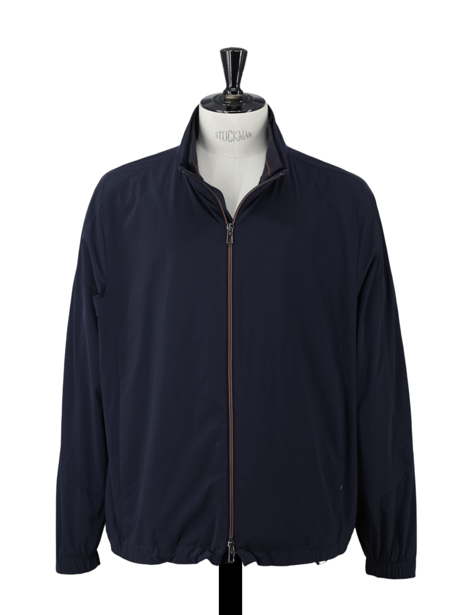 Loro Piana Navy Rain System Zip-Up Jacket